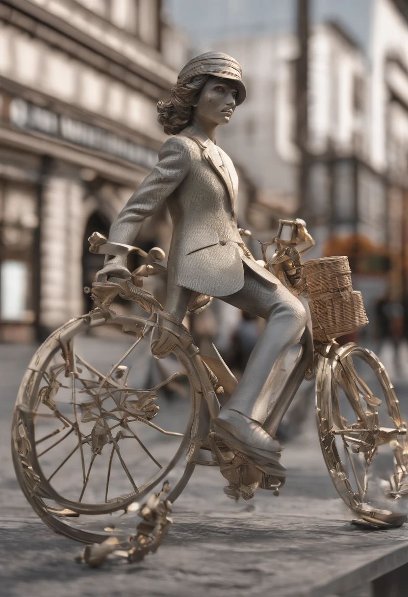 A closeup of a figurine of a cyclist with a crowd of people, 🚿🗝📝, 🌻🎹🎼, Okuda Sam Miguel, 😃😀😄☺🙃😉😗, Anato Finnstark!!, nicola salvior, salvador, 🐿🍸🍋, Anton, 3d statue!!!, 🔞🤡, gabagool