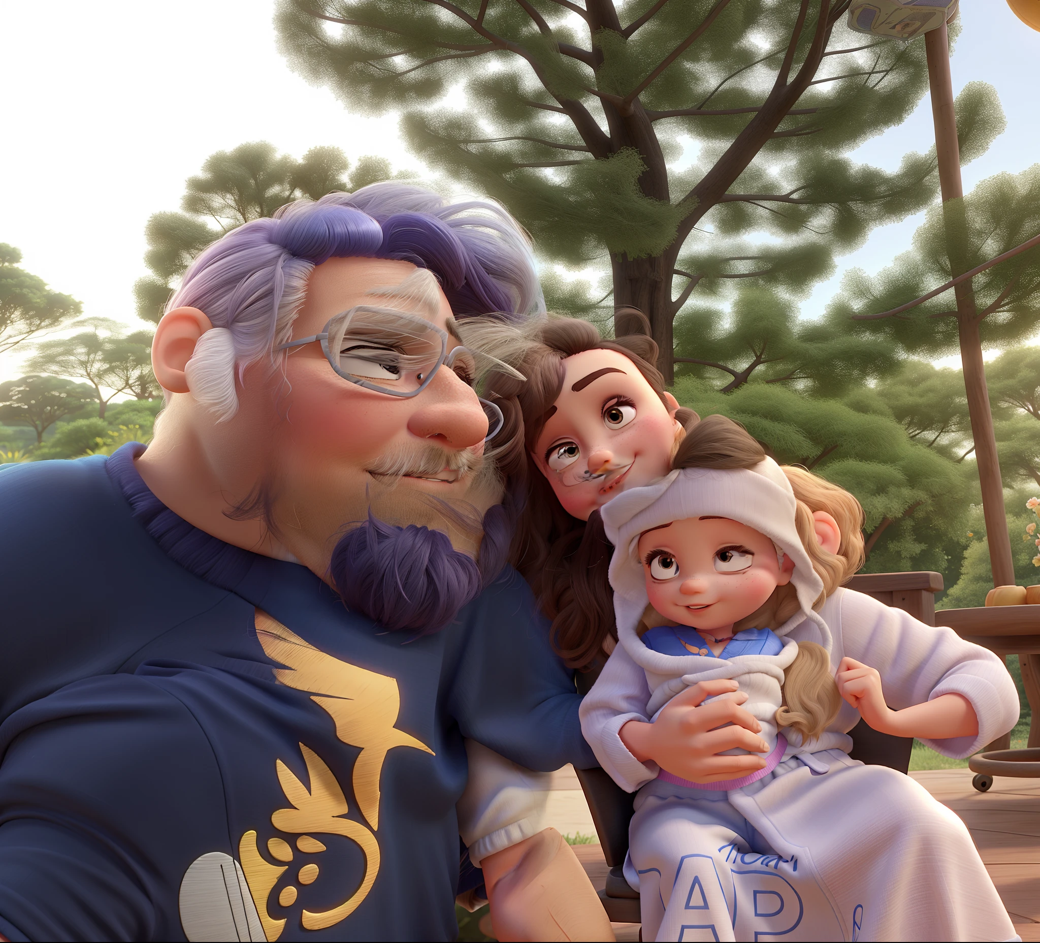 pai, Mother  Girl Small Hair, Disney pixar |