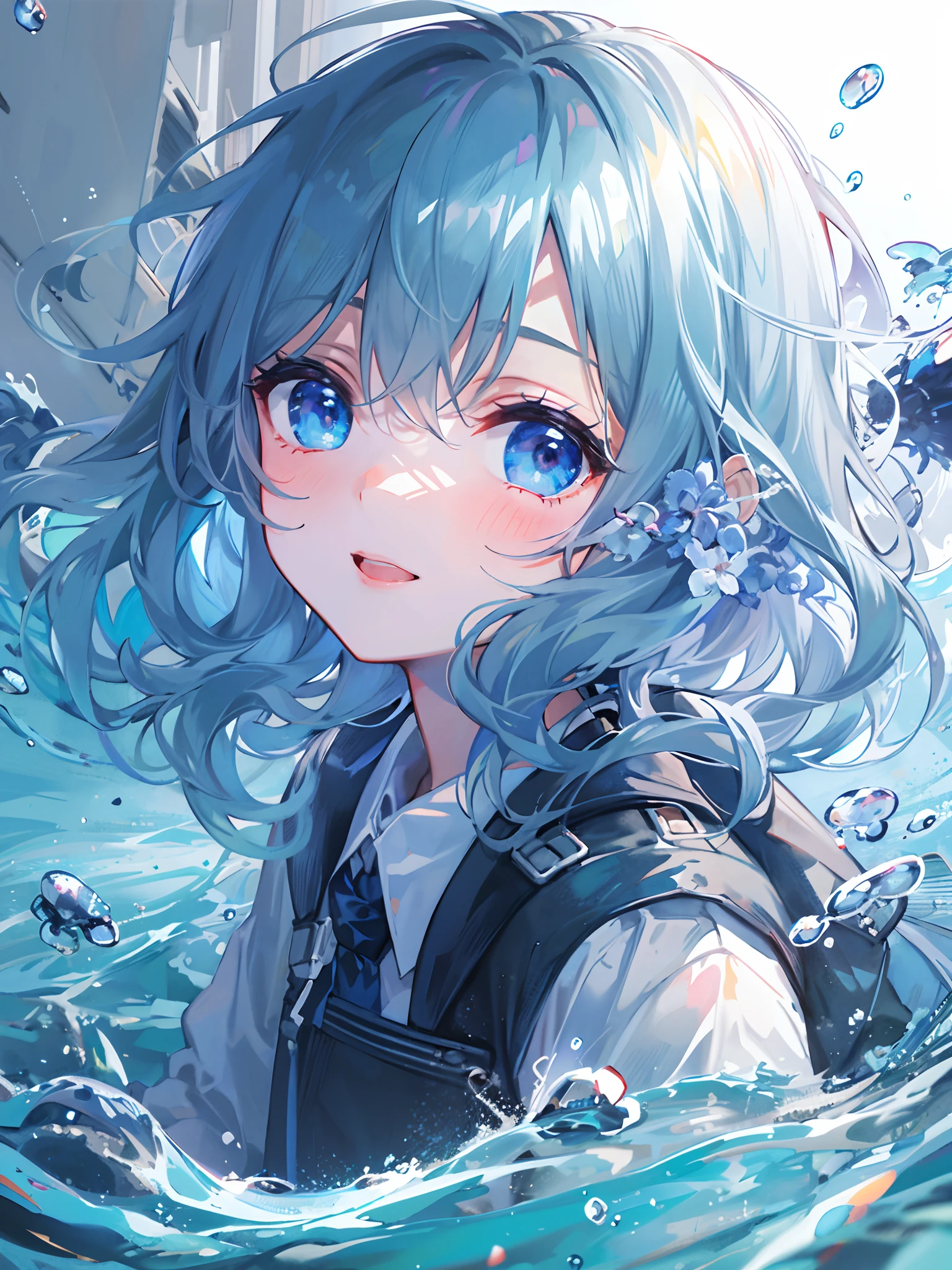 under the water、waterface、Background with