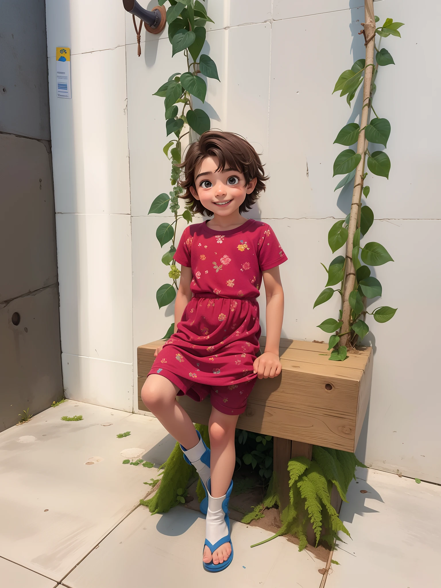 There's a girl standing in a room with a pink cardigan, imagem de corpo inteiro, menina em um vestido, usando um longo vestido florido, wearing a summer dress, usando vestido, vestido com um vestido de flor, full body cute young lady, usando um vestido, vestindo chiton floral rosa, menina jovem bonito, tirado no iphone 1 3 pro, Girl standing