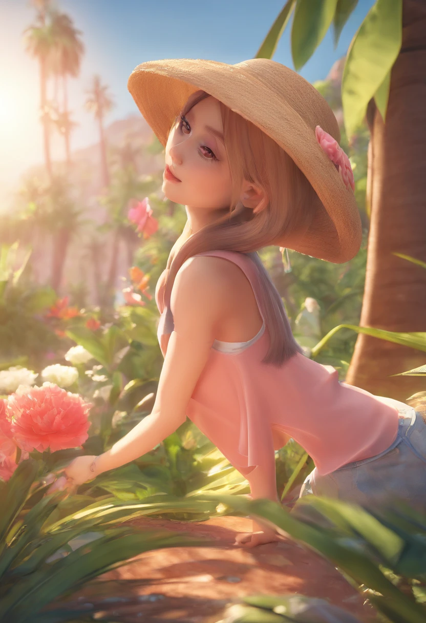 best quality, master part, fotorrealista, extremamente detalhado CG unidade 8k papel de parede, Chibi,1girl, Elsa,sozinho, cheio_corpo, sorrir, Olhando_em_visualizador, ao ar livre,