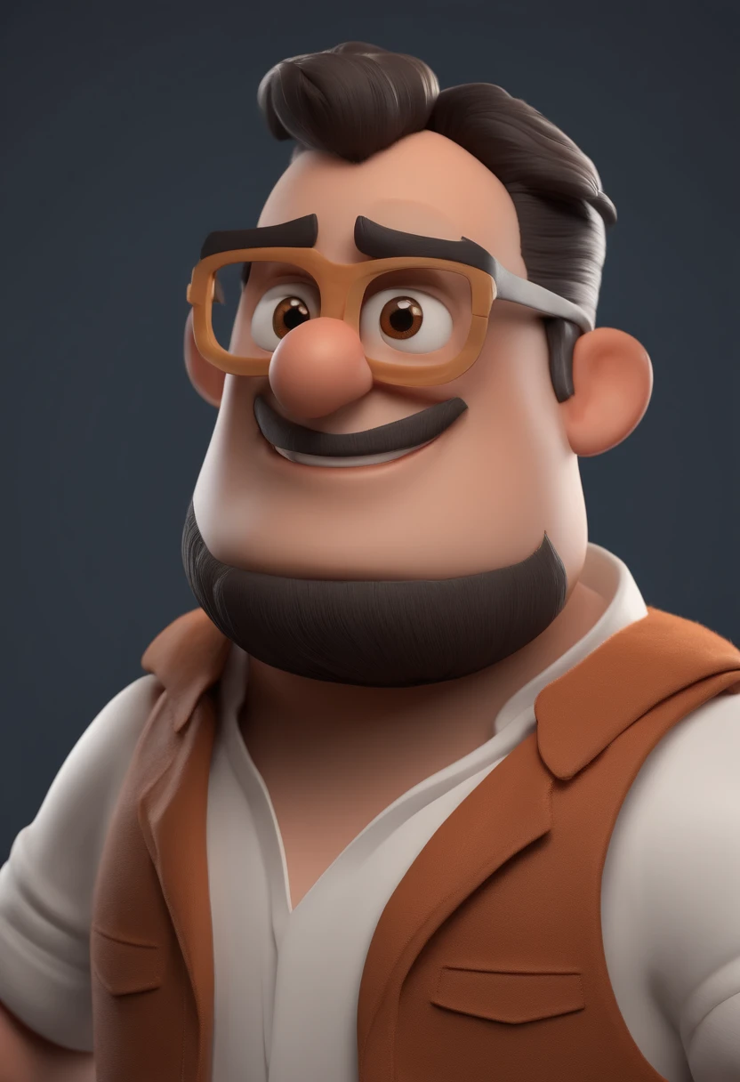 Personagem dos desenhos animados de um homem, cabelo marrom clarinho e uma camisa azul, animation character, Caractere estilizado, animation style rendering, 3D estilizado, Arnold Maya render, 3 d render stylized, toon render keyshot, Personagem 3D, Personagem 3D, 3d rendering stylized, 3 d character render, personagem de desenho animado, Personagem de close up, Pose de personagem, (Estilo Pixar) (master part:1.2) (Bokeh) (best quality) (pele detalhada) (textura detalhada) (8k) (argila) (Cinematic lighting) (foco nítido