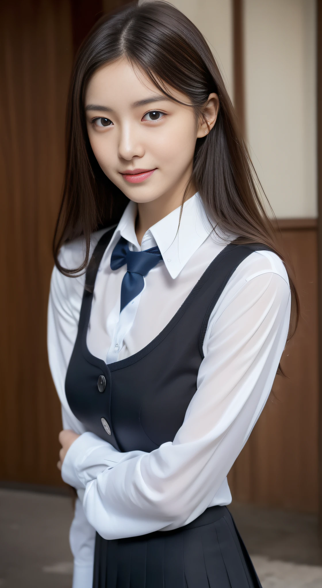 (((32k,high detal,high-detail、masterpiece,Attention to detail,full body Esbian,独奏))),Raw photo & realistic atmosphere,beautiful dark blue eyes,Detailed mouth,Glossy lips,Detailed eyebrows,Eyes drawn in detail with soft white skin that shines in every detail、azure eyes,Very beautiful eyes,Detailed lips、Very beautiful face,Very well-formed face、Lifelike face,shiny beautiful lips, Realistic Young Gravure Idol, very beautiful school girl, ,Moderately beautiful, Young Sensual Gravure Idol, Young Gravure Idol, Beautiful, Cute and sexy18 year old schoolgirl,the whole body is wet,dripped out,with a flushed face,Incredibly beautiful18-year-old girl,short-cut,Brown shiny hair,Hair is wet,Dripping water,dripping,(M-shaped legs spreading in classroom,Lorena beautiful 18 year old schoolgirl,The skirt is flipped up,I see underwear:1.7),(Black pantyhose,Beautiful fece,Looking at the camera:1.6),(Black schoolgirl uniform chest languidly open,darkness,Very dark,Pitch-black classroom with no lights on,Illuminate the subject with a flashlight,spot light:1.6),(Sexy body,well-shaped breasts,,Immature body, I'm anxious and about to cry,Moist eyes,cold smile,The glaring face is also beautiful:1.5),(Uniforms are torn to tatters,Sexy exposure:1.8)