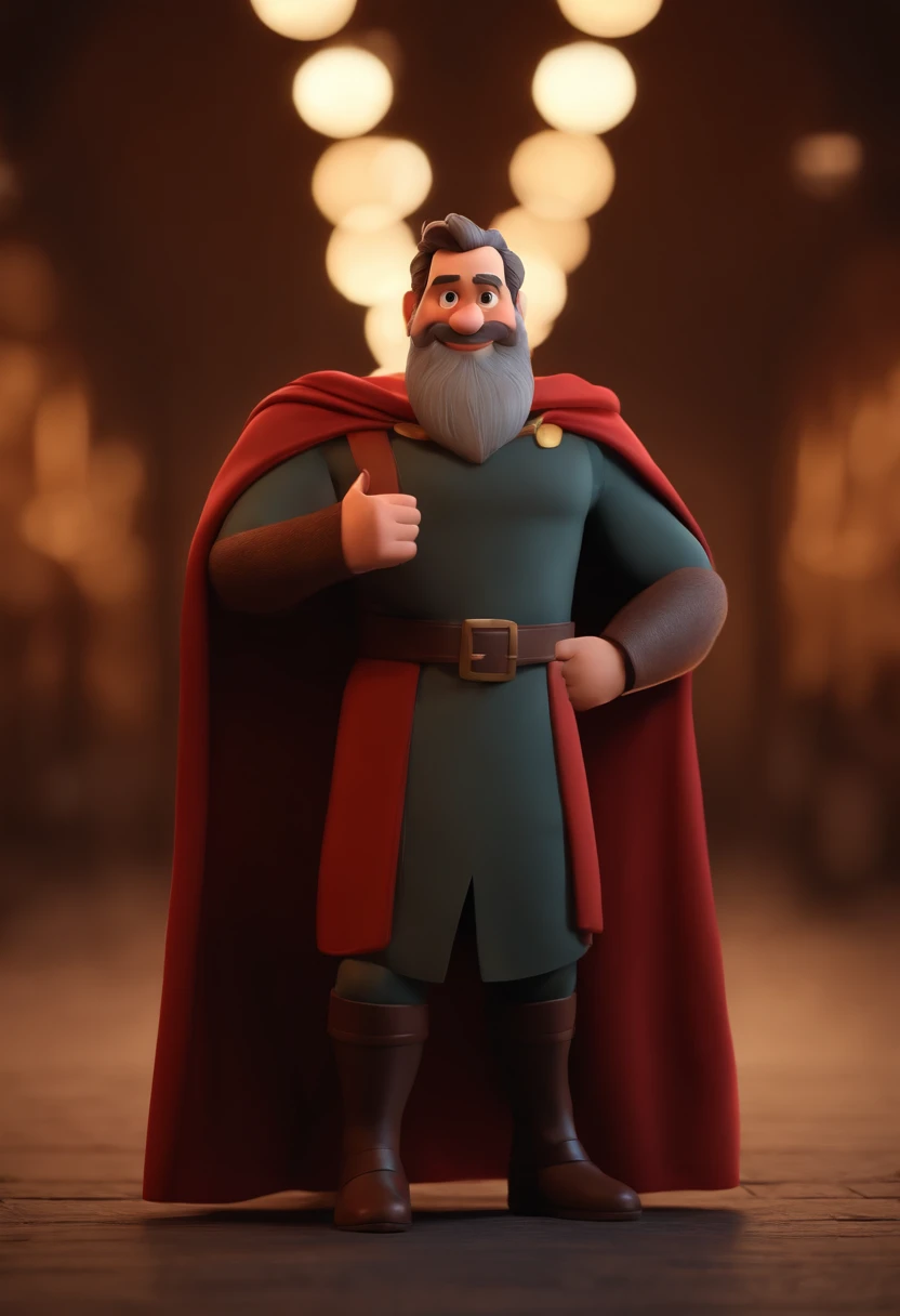 personagem dos desenhos animados de um homem, barba por fazer, without glasses, cor pardo, de terno na sala de aula, animation character, Caractere estilizado, animation style rendering, 3D estilizado, Arnold Maya render, 3 d render stylized, toon render keyshot, Personagem 3D, Personagem 3D, 3d rendering stylized, 3 d character render, personagem de desenho animado, Personagem de close up, Pose de personagem,  (Estilo Pixar) (master part:1.2) (Bokeh) (best quality) (pele detalhada) (textura detalhada) (8k) (argila) (Cinematic lighting) (foco nítido