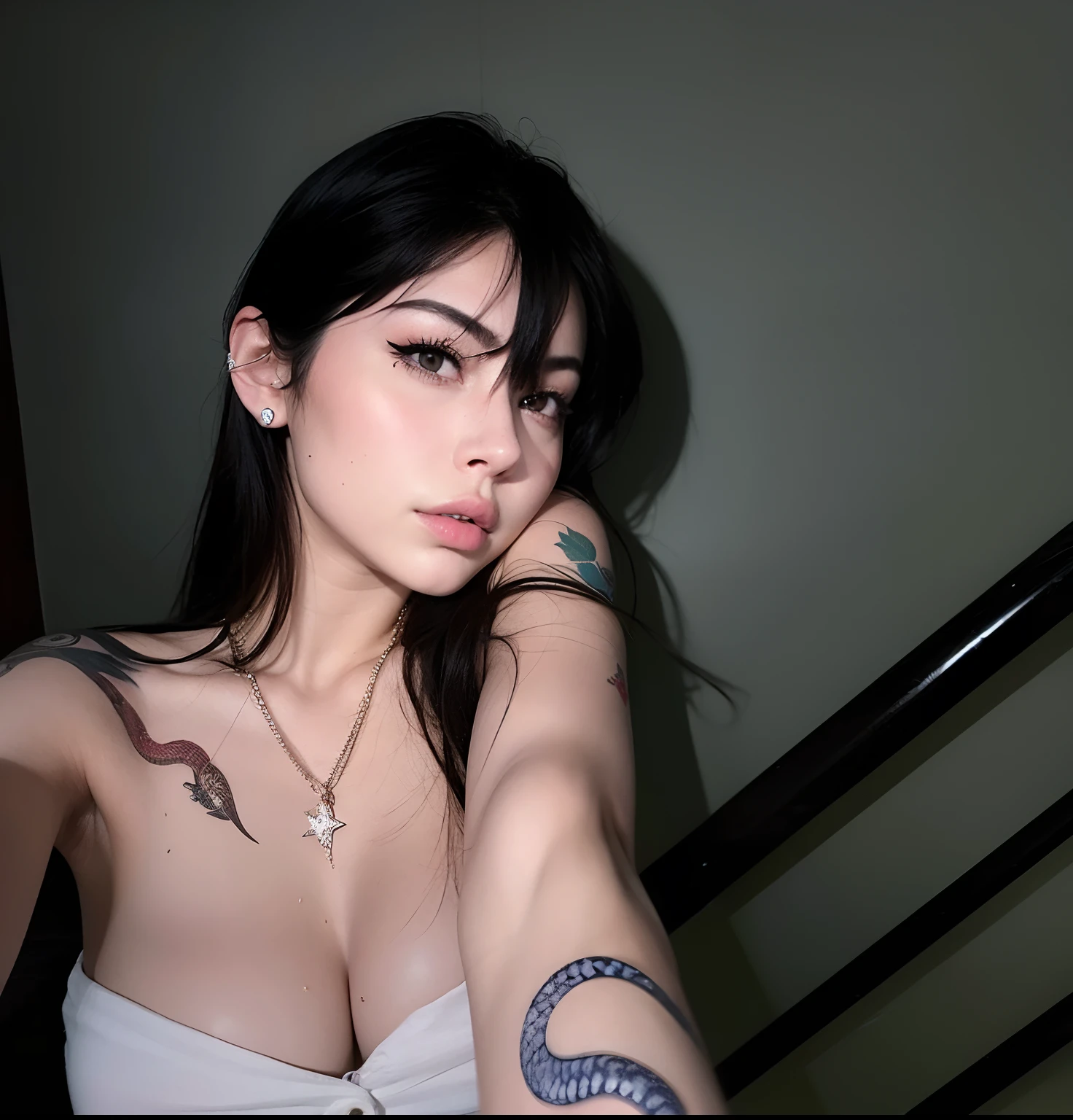 Mujer arafed con un tatuaje de serpiente en el brazo y una cruz en el brazo, 18 years old, she is about 2 0 years old, She is about 20 years old, Modelo de Instagram, Charli XCX, sexy girl, 2 2 years old, Lily Frank, foto de perfil, 21-year-old, 19 year old girl
