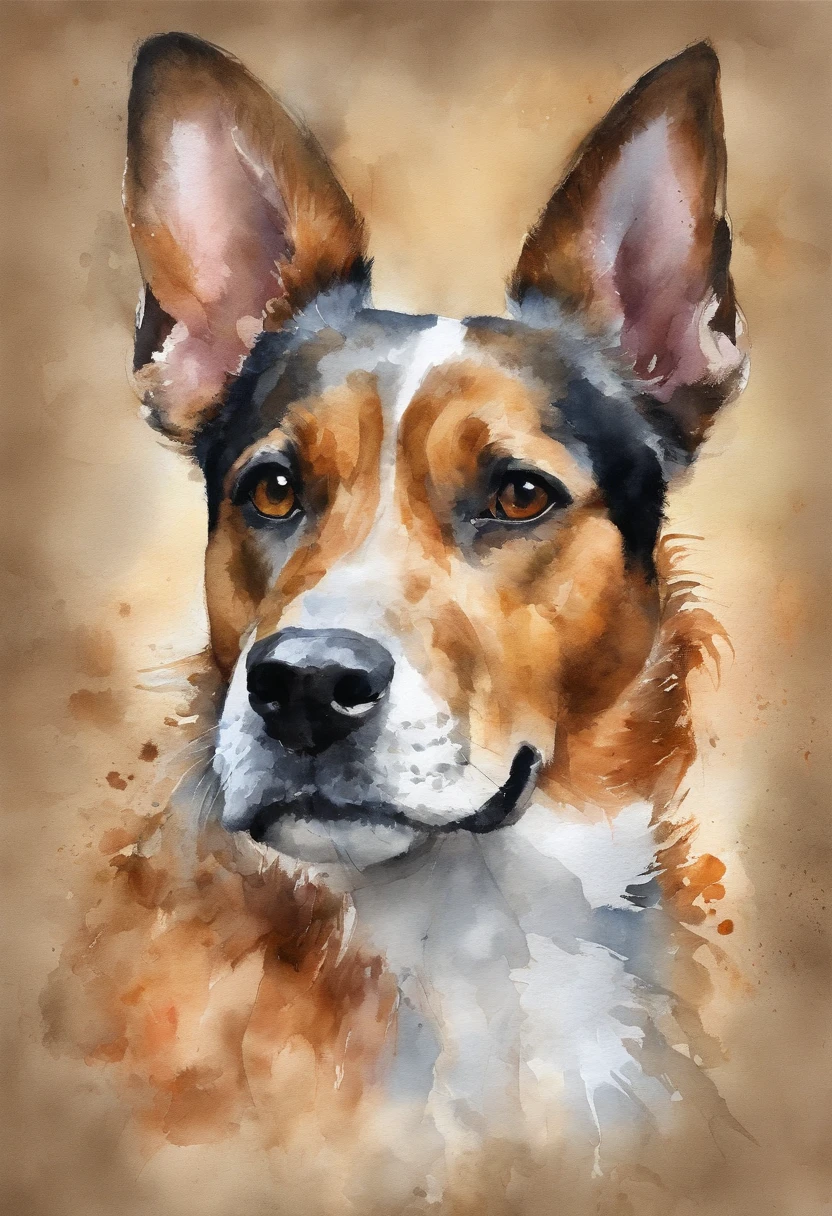 et portrait with pet photo owner and owner portrait, Retrato personalizado, pintura em aquarela, Pet Birthday Memorial Gift, arte de parede