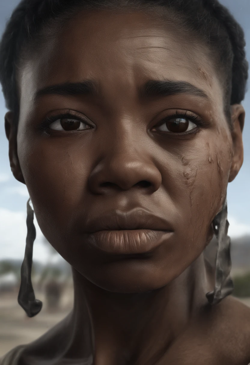 Racism, black woman, sad, crying and being discriminated against, sadness, prejudice