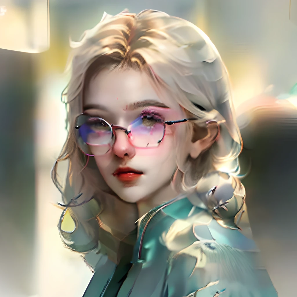 Crie uma imagem de uma mulher, por volta de 35 anos, loira, medium hair, olhos esverdeados, bunda e coxas muito grandes acompanhada de um marido marido baixinho, rectangular spectacles, cabelo curto e enrolado, gordinho the médico. She in a luxury condominium setting, fazendo fofoca