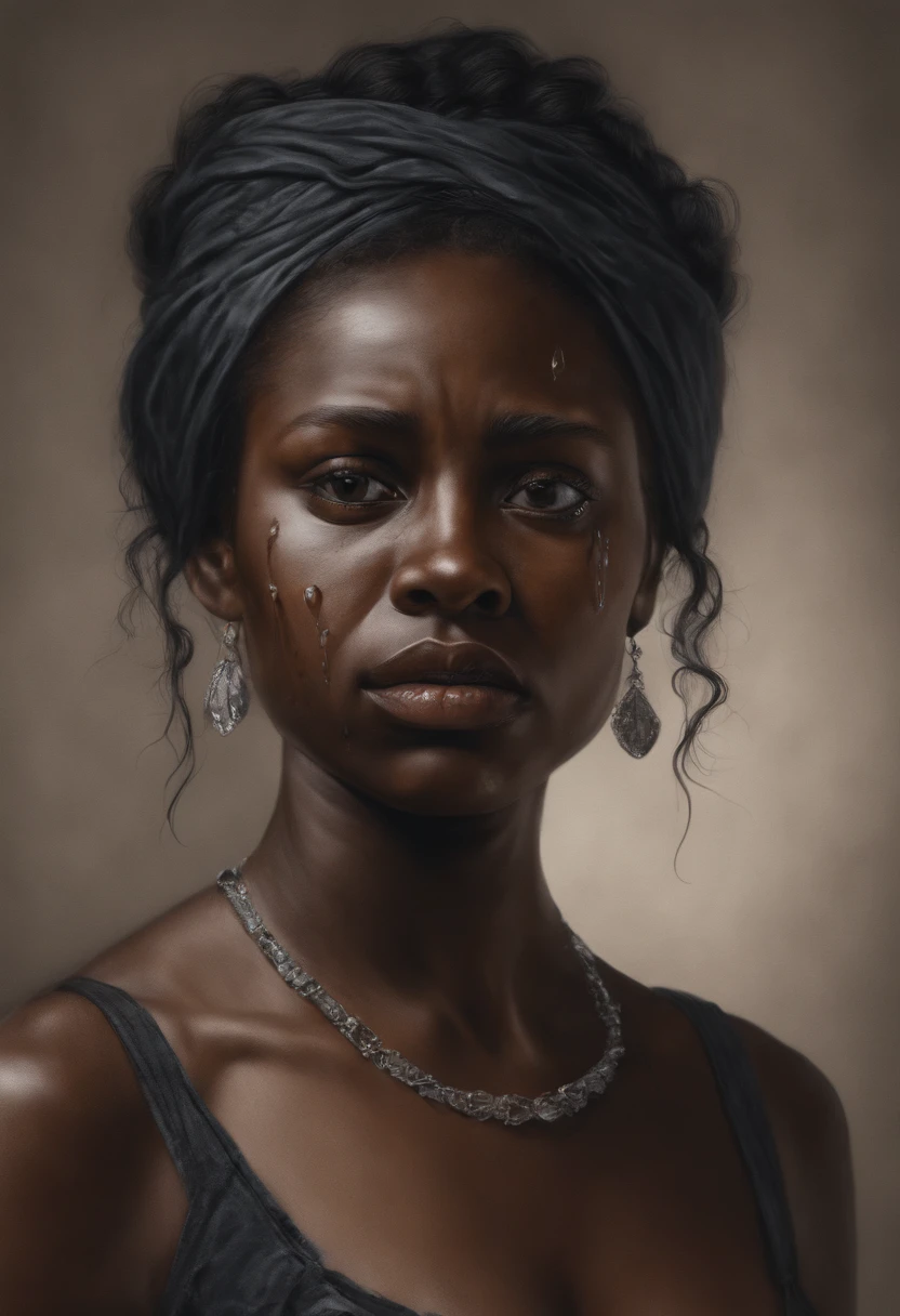 Black woman holding musty rag