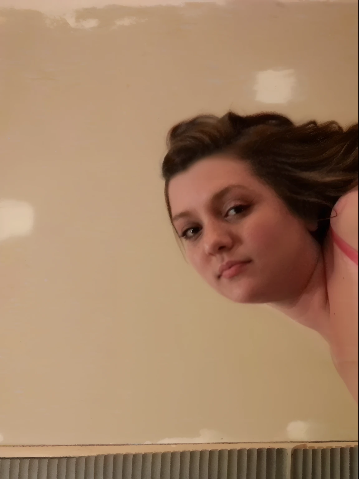 there is a woman in a red dress laying on a bed, 1 8 yo, around 20 yo, full length shot, full body length shot, 18 years old, amateur, 2 0 yo, 20yo, looking from side!, full body in view, full body shot!!, 21 years old, mid body shot, photo from behind teasing nsfw spreading