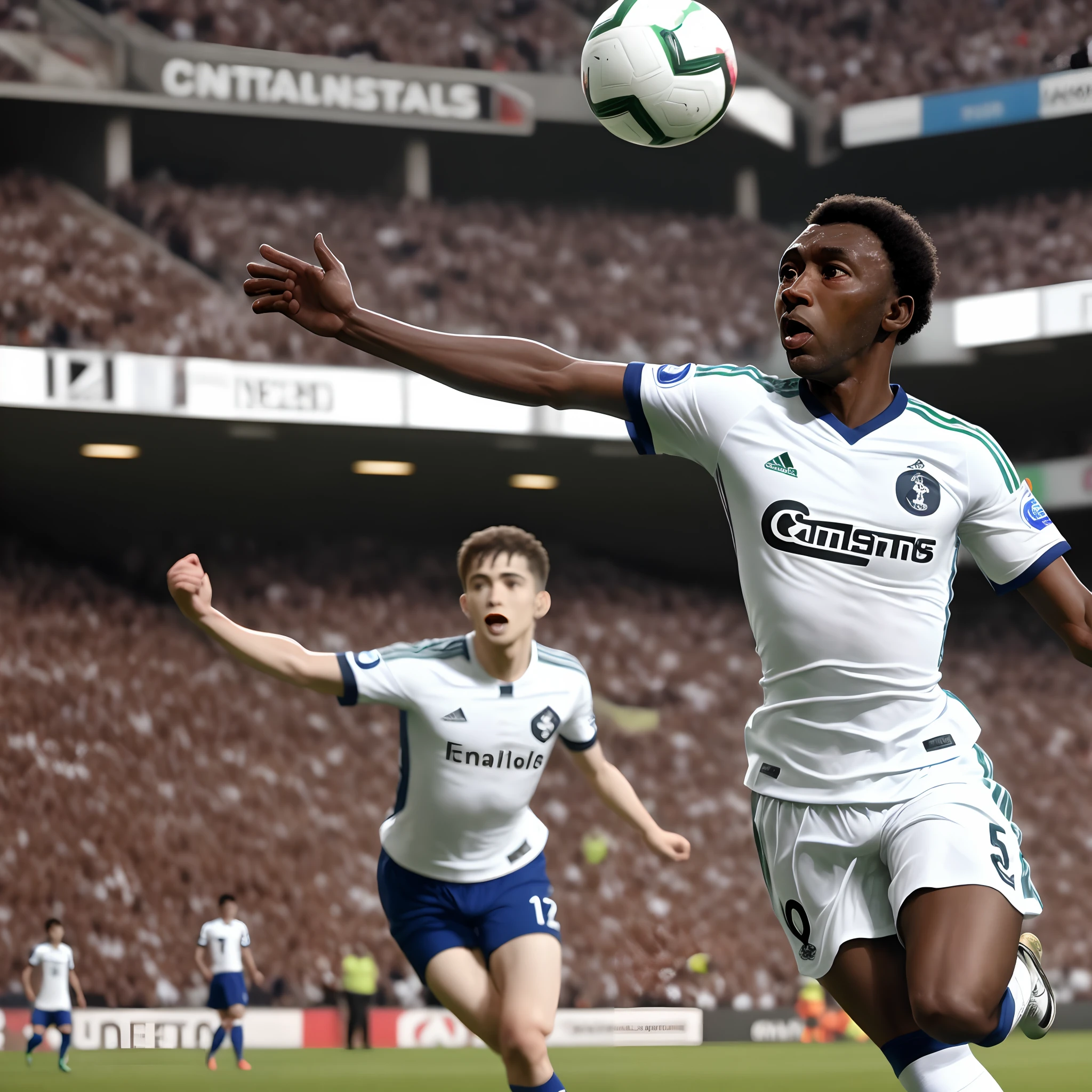 Pelé scoring a goal at Santos wears the Corinthians shirt at the Neoquimica arena