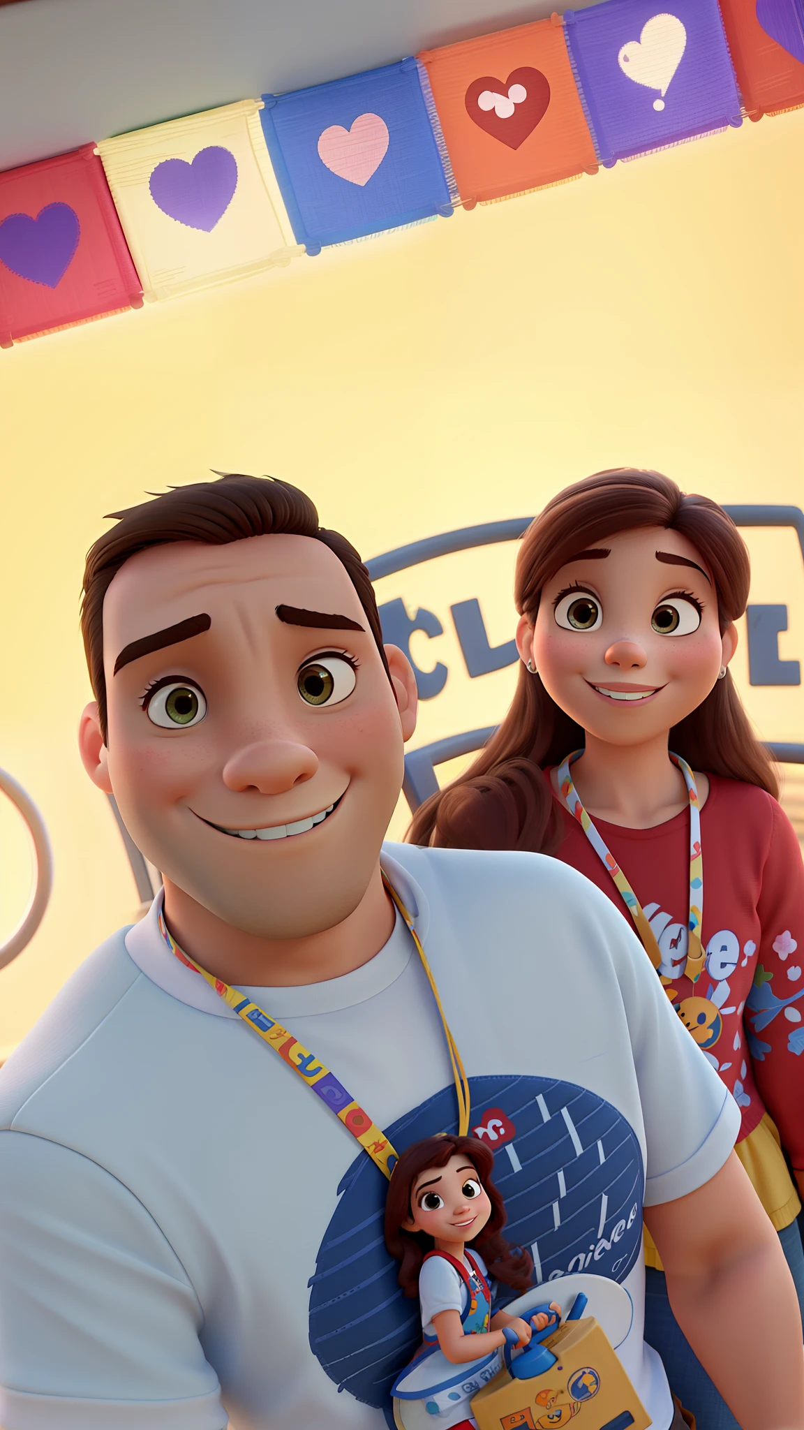 Casal estilo Disney pixar, alta qualidade, melhor qualidade