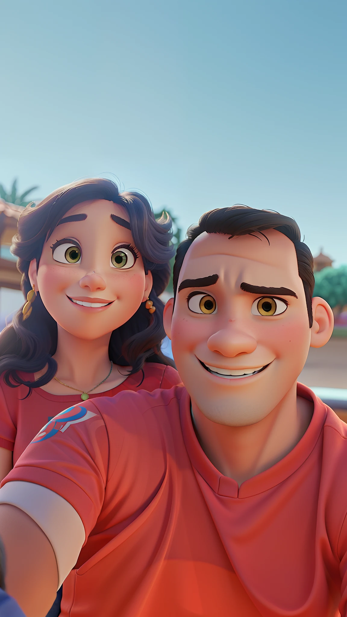 Casal estilo Disney pixar, alta qualidade, melhor qualidade