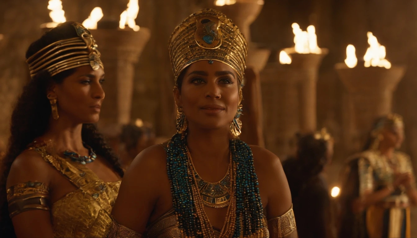 The festival was a spectacle like no other, with music, dance, and feasting that lasted for days. Nefertari, radiant in her beauty, took the stage and began to speak. She told stories of the suffering endured by the people under Amenhotep's rule, of families torn apart, and of lives lost to his insatiable thirst for power.