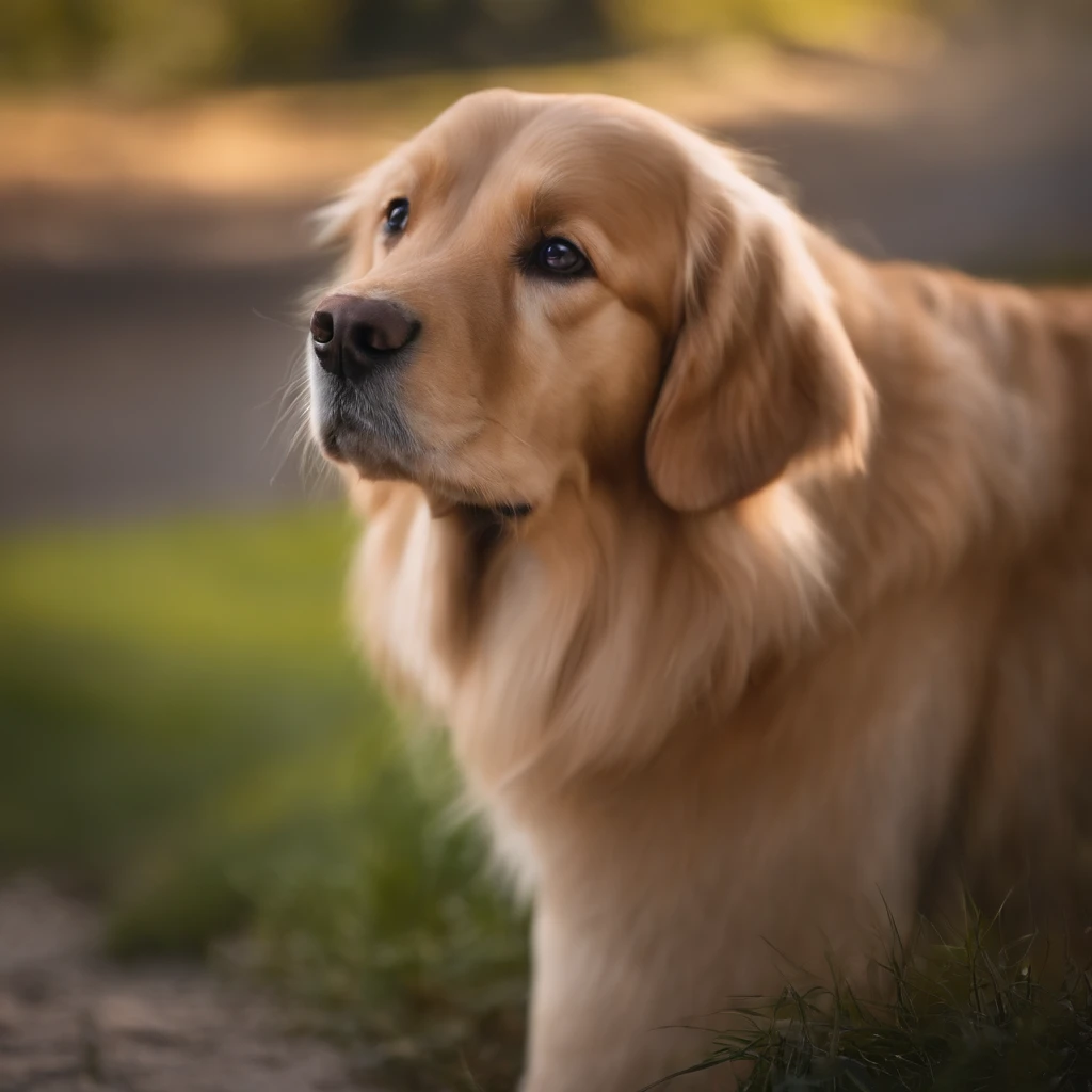 femme Blonde,cheveux lisse et soyeux tenant un chiot golden retriever