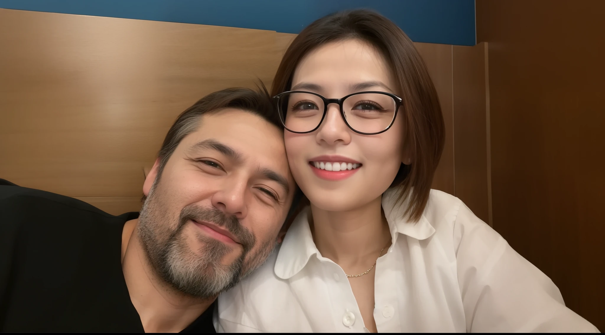 there are two people that are posing for a picture together, profile image, vacation photo, profile photo, profile picture, ruan jia and brom, happy couple, lovely couple, ngai victo and dougherty patrick, photo taken in 2 0 2 0, night!, couple, a picture, 3 2 years old, 3 6 years old