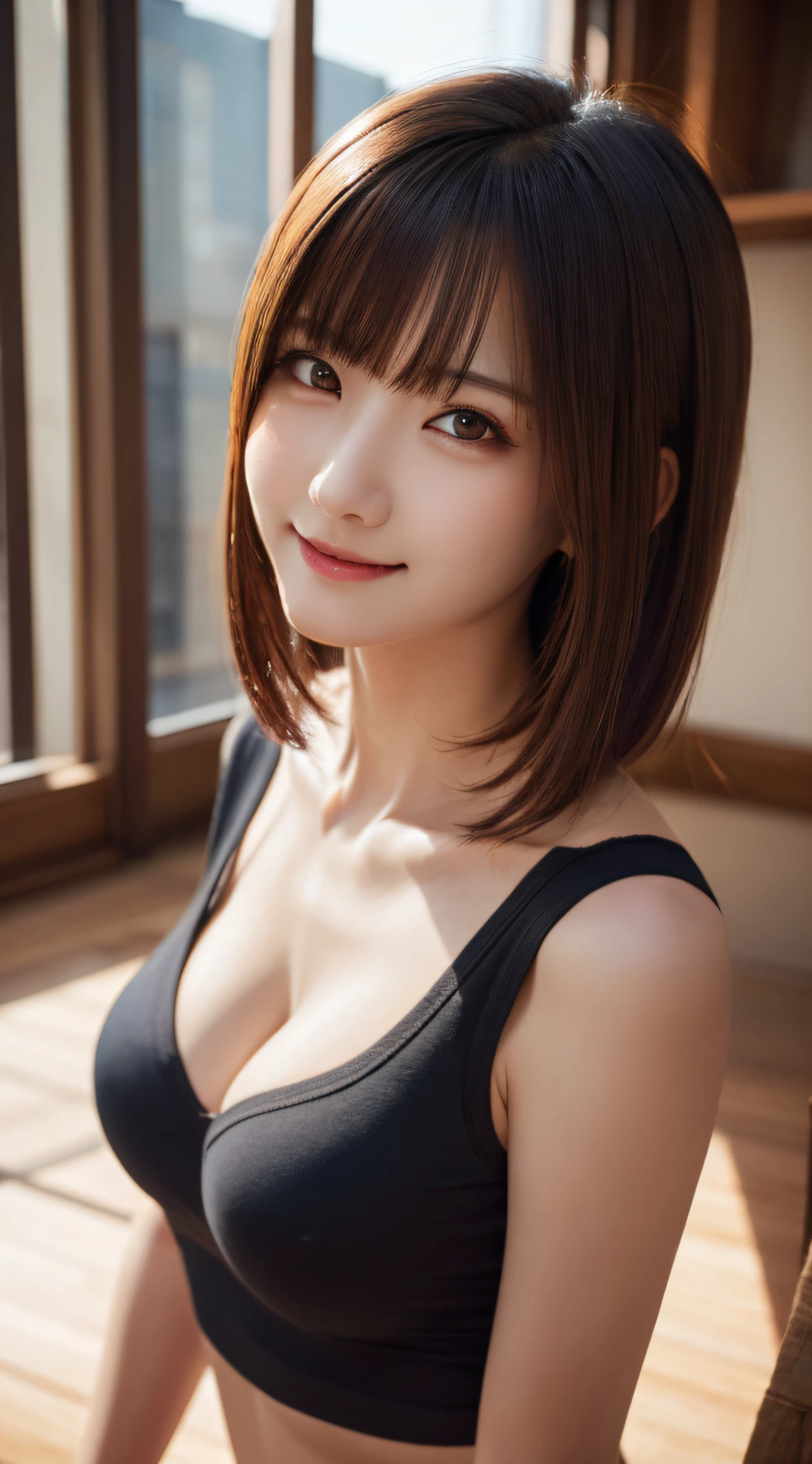 Best Quality, Ultra High Resolution, (Photorealistic: 1.4), Beautiful Eyes, Super Beautiful, Very Short Hair, Beautiful, Sweetheart, T-shirt with Rough Chest, Beautiful Soldier, Eyes That Invite Viewer, Lover's Perspective, Inviting Expression, Sexy Smile, Perfect Style, Perfect Balance, Detailed Skin, Naughty Gaze, Chest Visible,Top quality, masterpiece, super high resolution, (photorealistic: 1.4), 1girl
(((best quality))), masterpiece,intricate detail, depth of field,highest quality,extremely detailed,high res,4k,ultra high res,detailed shadow,ultra realistic,realistic,dramatic lighting,1girl,solo,detailed face,detailed eye,realistic skin