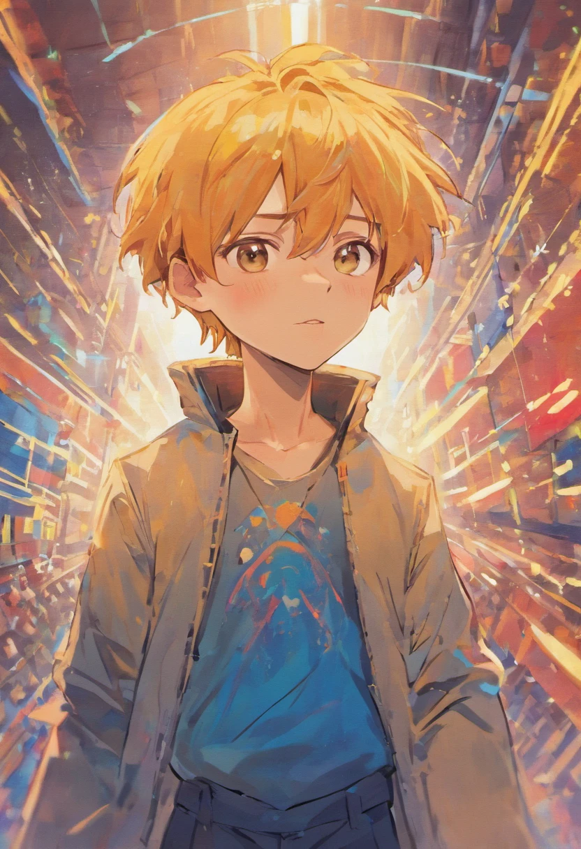 Image of a boy for a story in a YouTube video in Pixar format, He's the little allabester, He's the class leader, He's outgoing, Playful and gets up for a lot of things