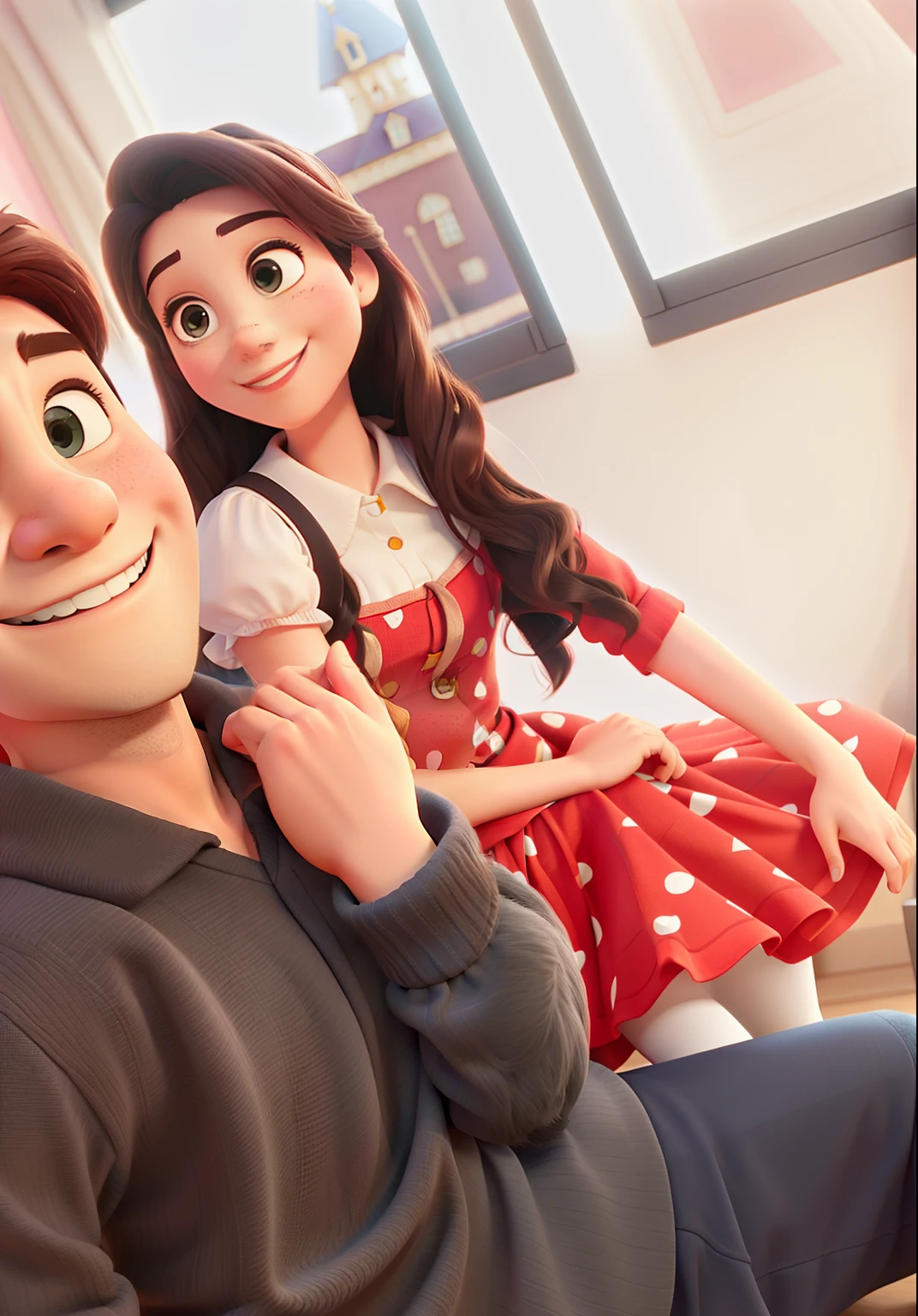 Casal feliz igual filme da Disney amor