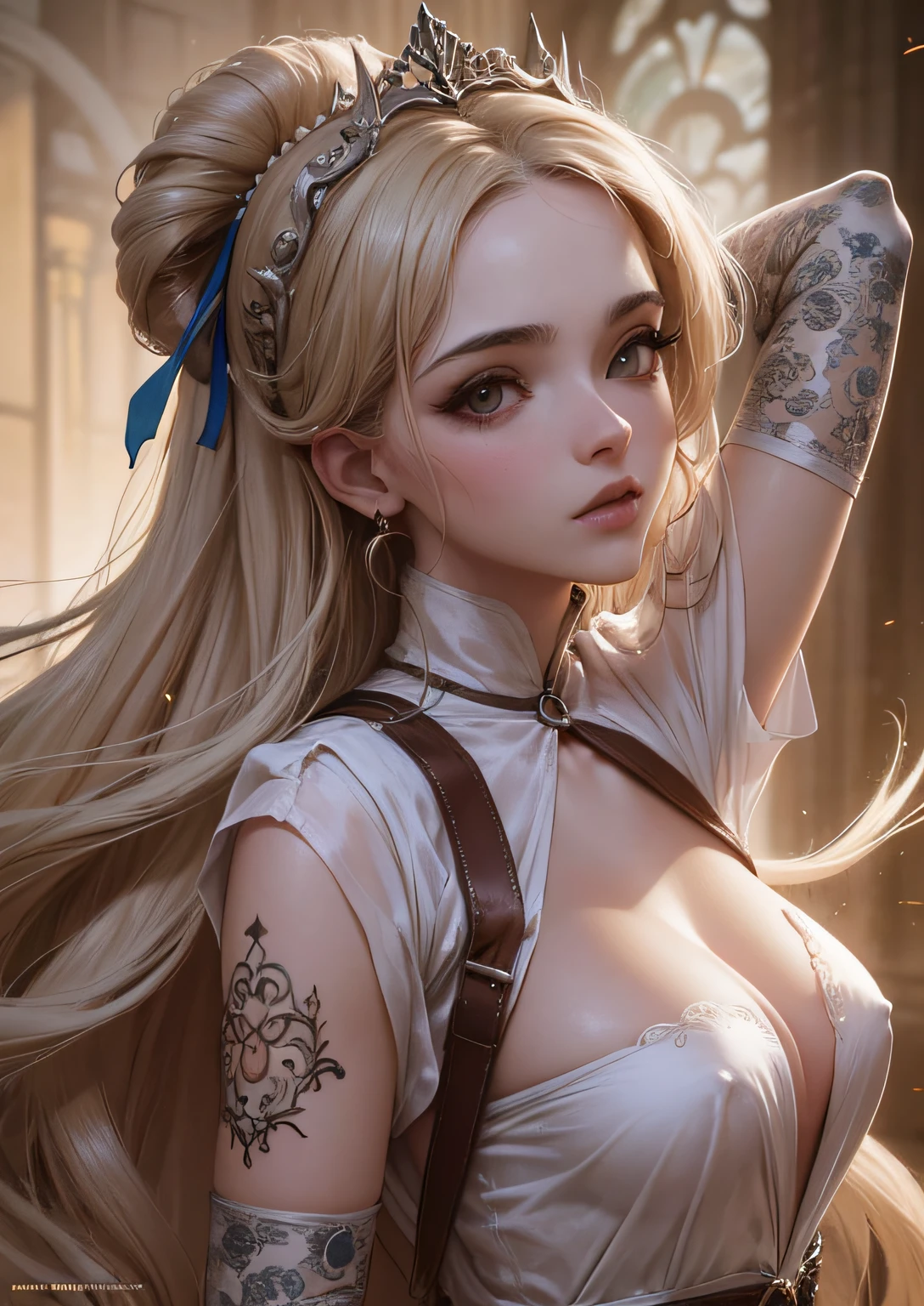 Chicas hermosas tetas, exhibicionismo, pechos hacia fuera, sin sujetador, translucent shirt, Femenino, sonrojarse, pechos grandes, Zhongdi, Super detailed, Cara detallada, High resolution, hombros con fugas, cintura con fugas --auto --s2
