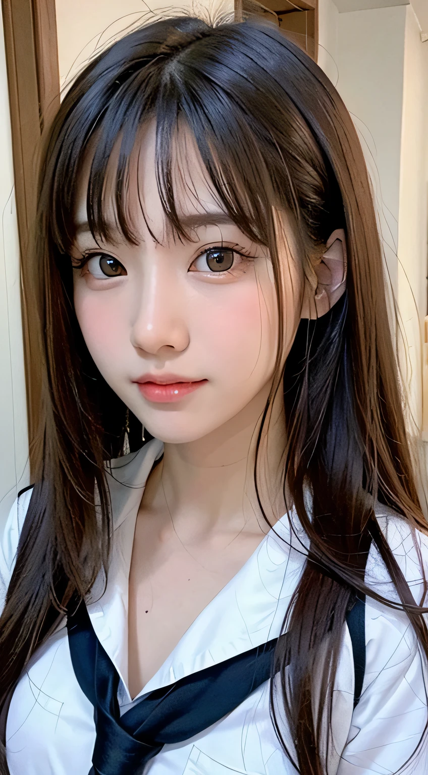 Bright expression、Photorealism、Highest quality、Ultra-high resolution、picture、The most beautiful photos of Nordic girls、A cute and beautiful face down to the last detail、Small Face、(Purelos Face_v1:0.008)、Beautiful Bangs、Alice in Wonderland、Young 17-year-old、Shiny white skin、ponytail、Bangs on the face、With bangs、Hair between the eyes、Super long hair、Attractive platinum blonde hair、Very long, silky hair、Attractive and radiant beauty、Large, bright, clear blue eyes、Nipples,thin,、、eyeliner、double eyelid、Crispy breasts