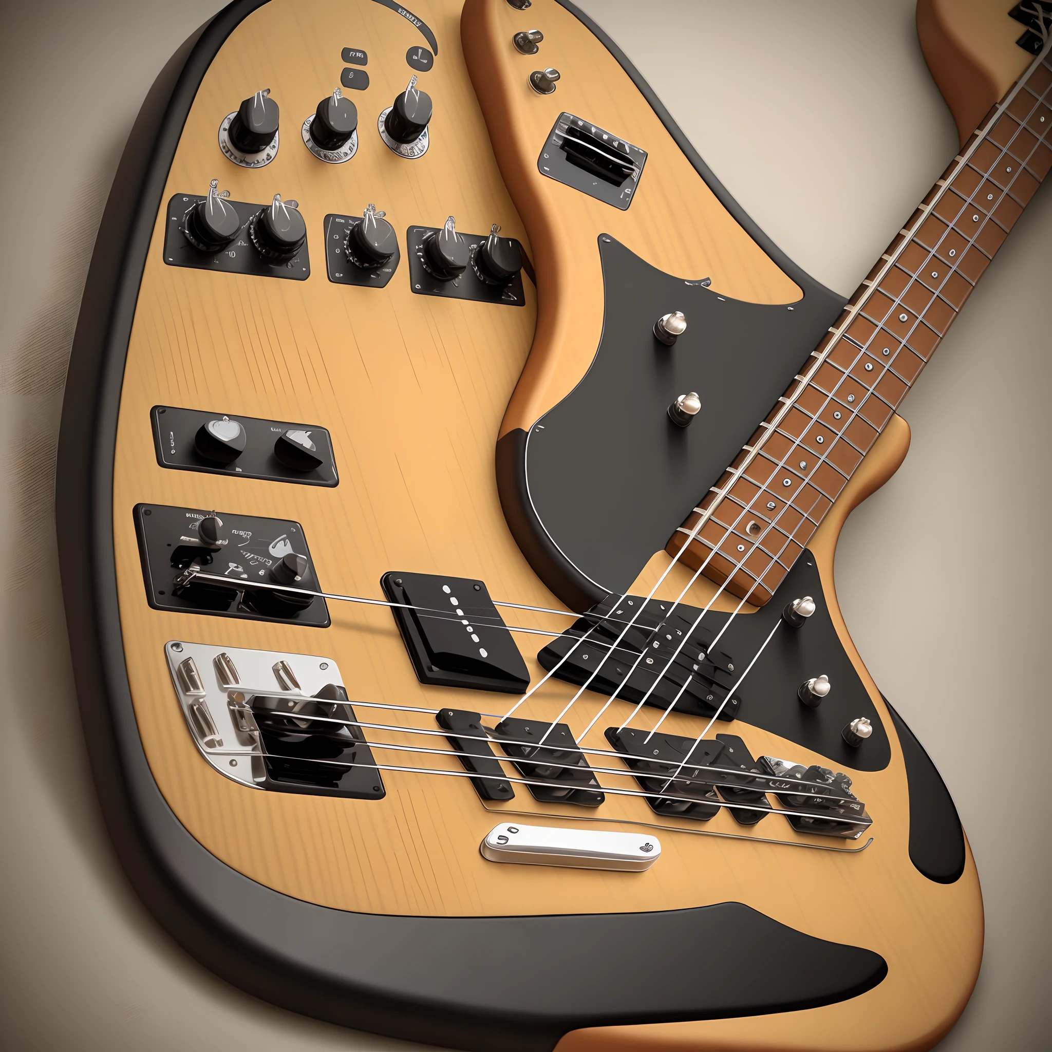 Bass guitar fender