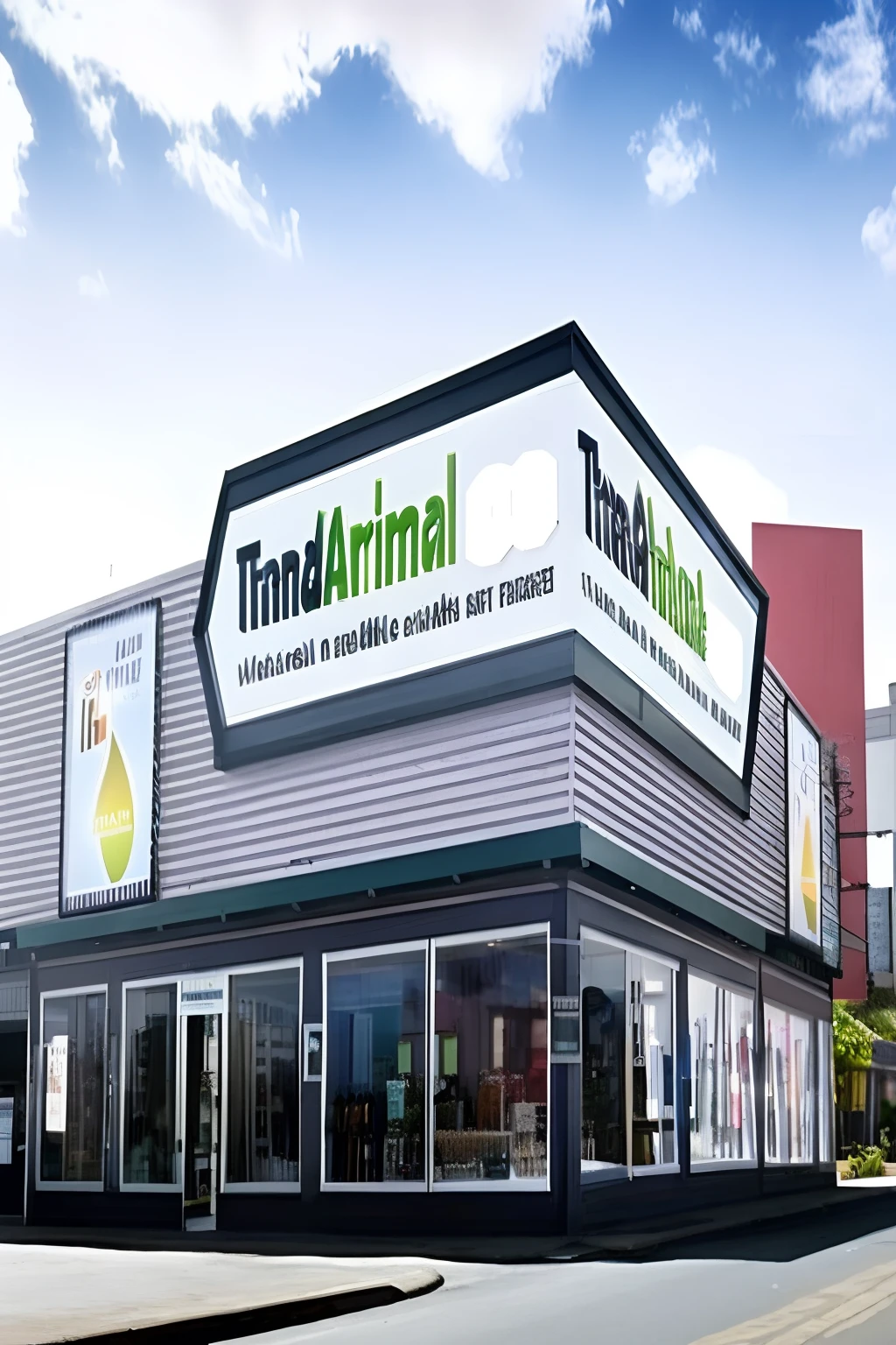 arafed store front with a sign that says treadmill on it, by Tom Wänerstrand, pet animal, trending photo, #trending, by Gina Pellón, trend, trending, by Teresa Fasolino, by Judith Gutierrez, photo for a store, by Luis Miranda, trendind everywhere, freddy mamani silvestre facade, storefront