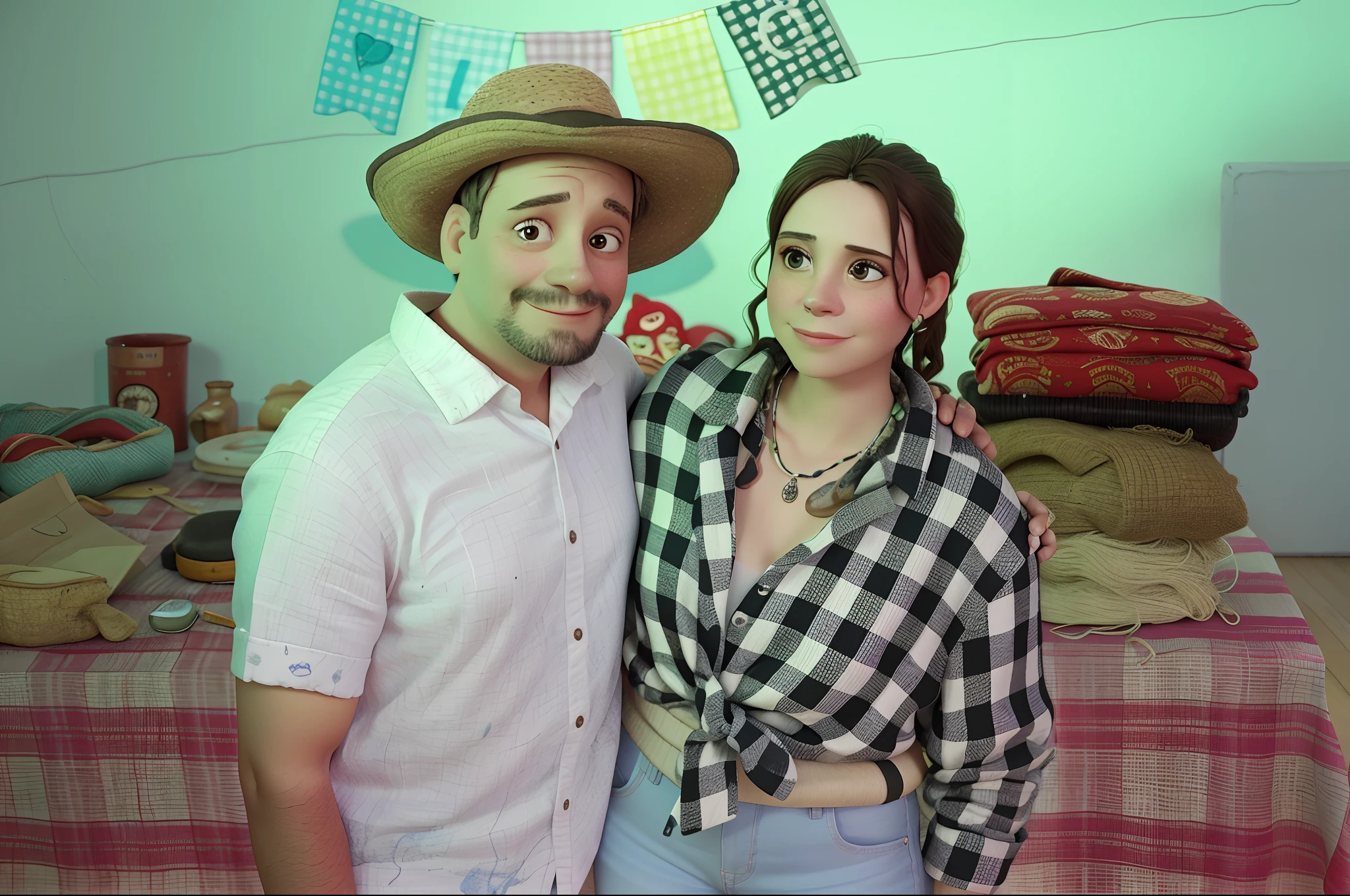 there is a man and woman standing in a room together, by Gina Pellón, by Amelia Peláez, Directed by: Nandor Soldier, Directed by: Judith Gutierrez, Directed by: Emma Rios, Directed by: Ramon Silva, Karla Ortiz, Directed by: Hannah Tompkins, Directed by: Maximilian Cercha, Directed by: Glòria Muñoz, Directed by: Edna Mann