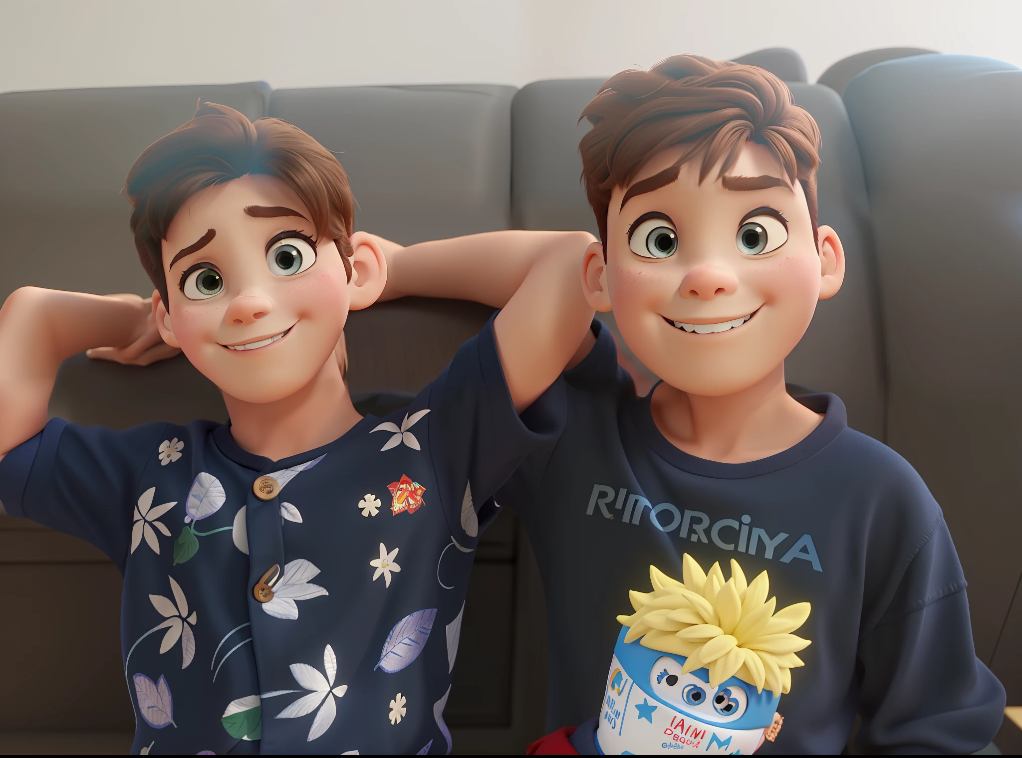 Kids in Disney Pixar style, alta qualidade, melhor qualidade