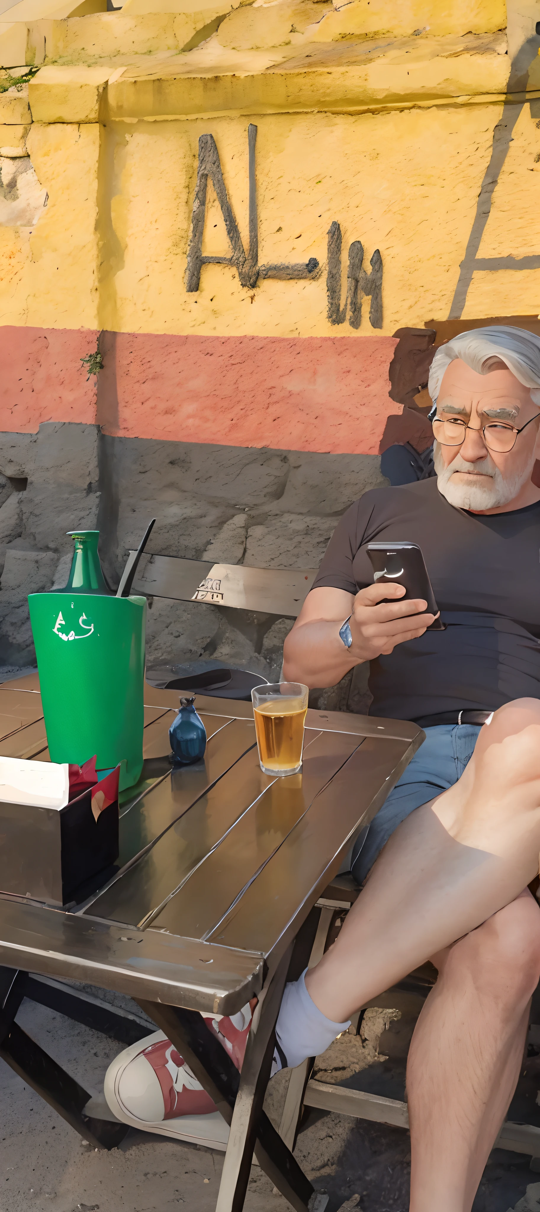Homem de meados dos anos 50, Disney Animation, pele clara, Warm outdoor lighting, evokes feelings of tension, bela artista renderizando, como um personagem pixar, Kawai, vestindo bermuda jeans, Backgroud ((German flag)), artista desconhecida, querubins, por Charles Fremont Conner