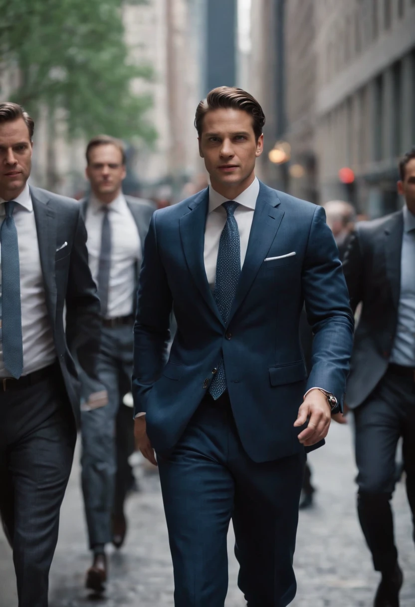 typical scenes of wallstreet bankers in their normal surrounding and style. very stylish suits
