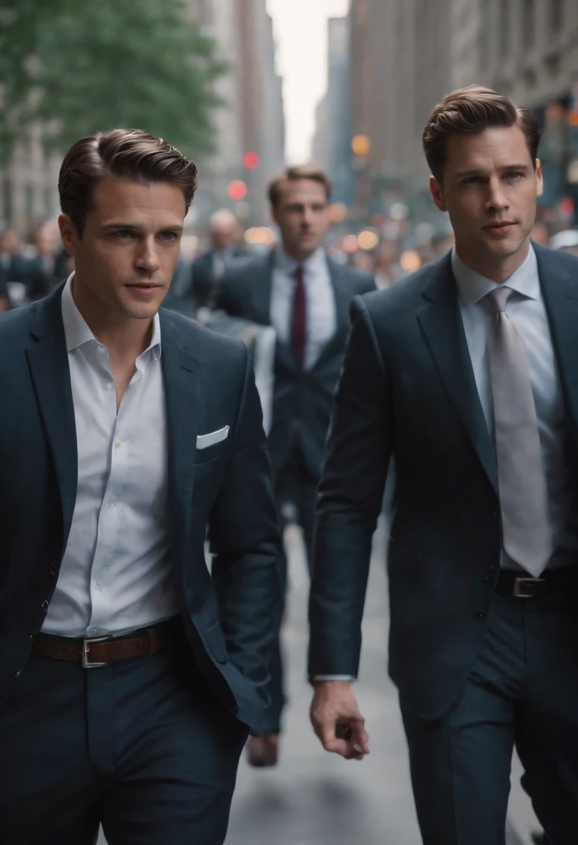 typical scenes of wallstreet bankers in their normal surrounding and style. very stylish suits