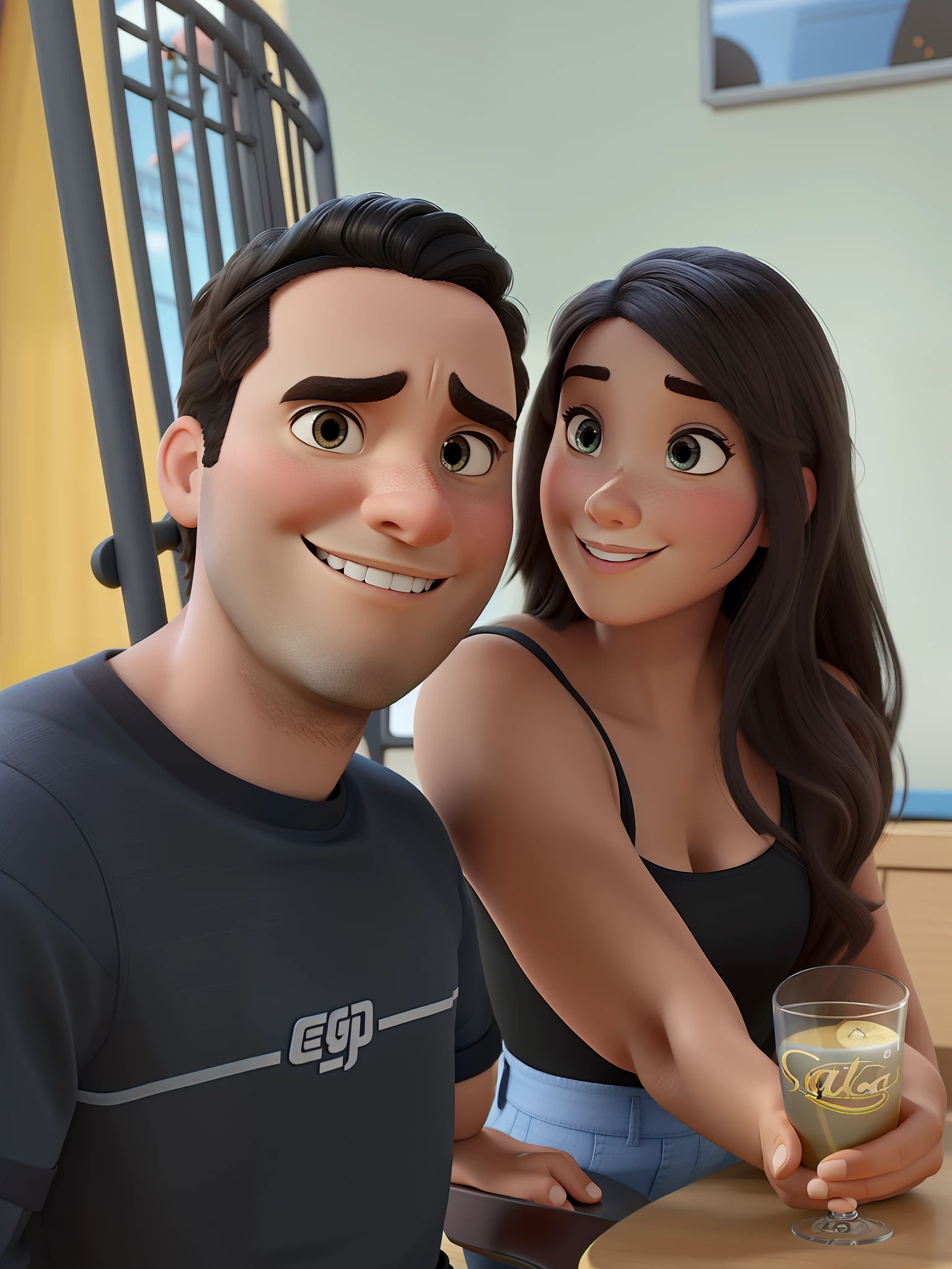 Estilo Pixar, alta qualidade