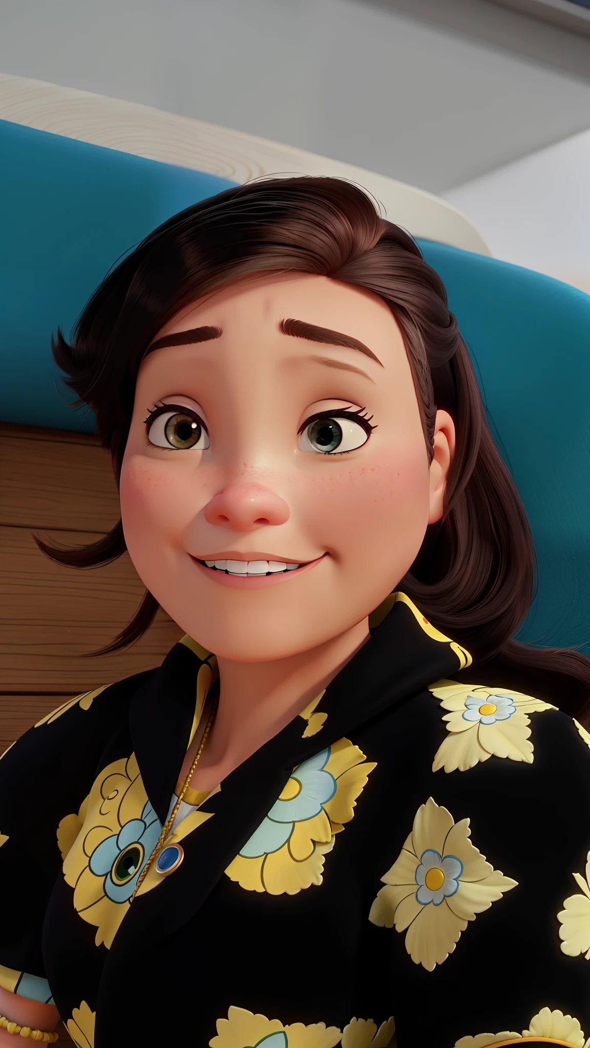 Uma mulher estilo pixar ,alta qualidade, melhor qualidade