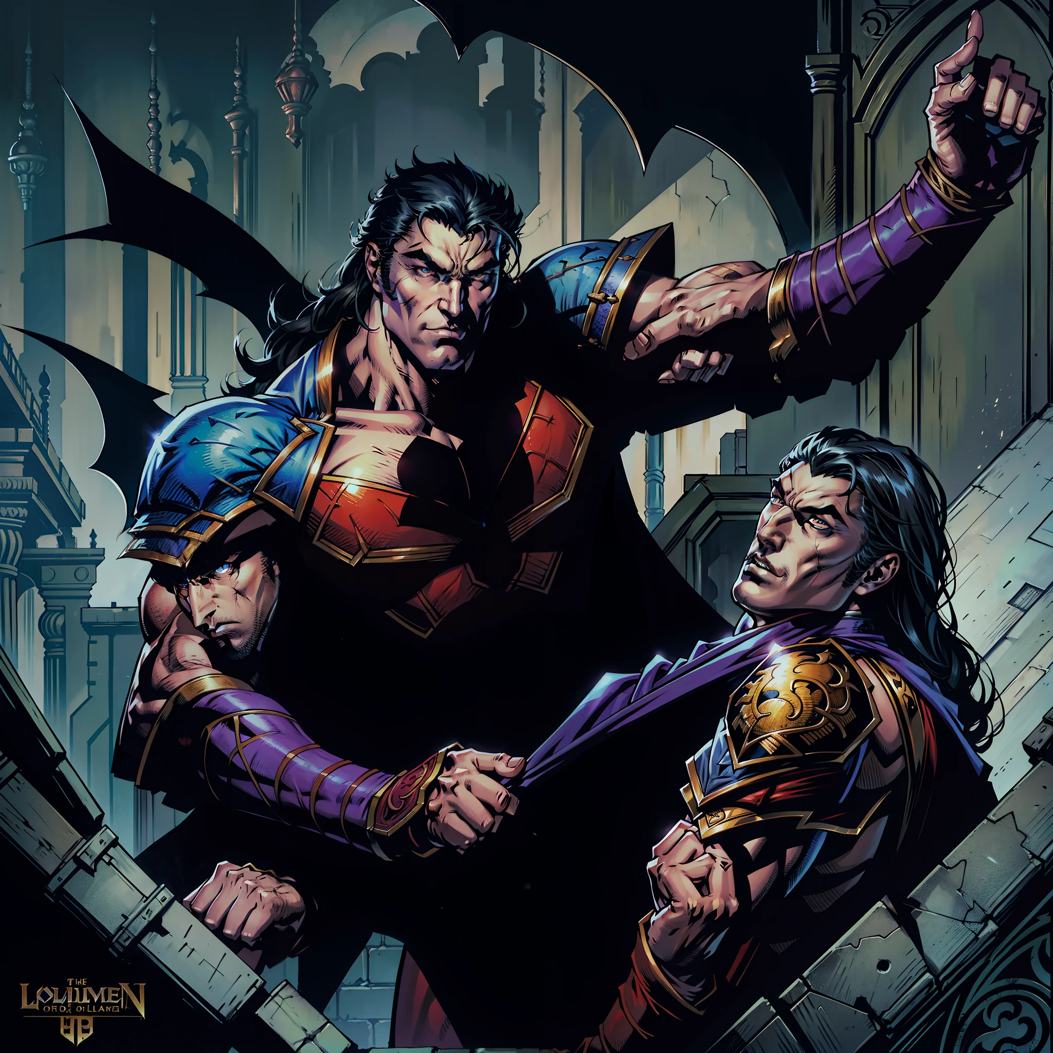Castlevania lord of the shadows hyper realistic super detailed hokuto no ken kenshiro style