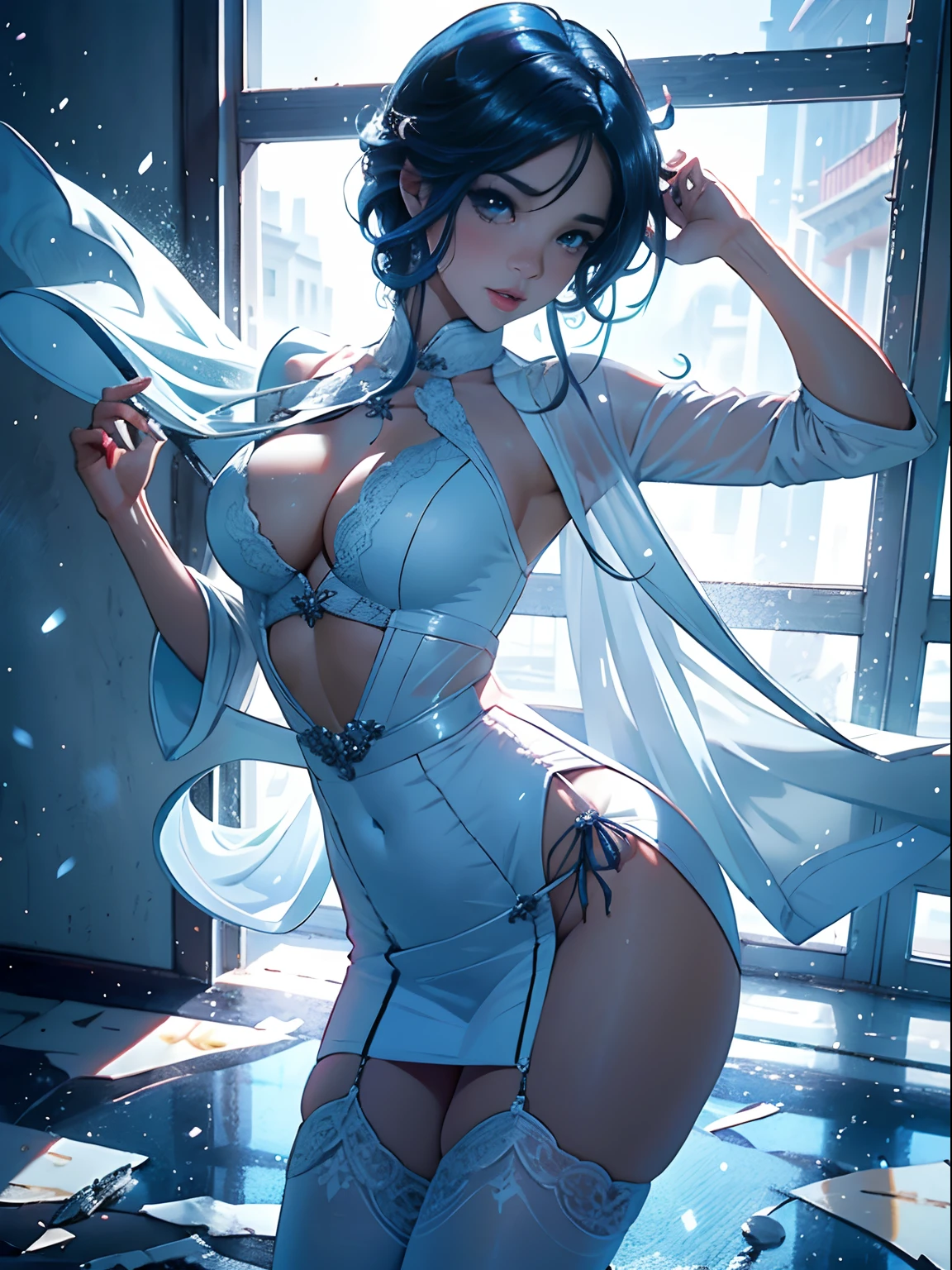 1mujer,30 yrs old, Yukime la mujer de la nieve, de espaldas mostrando las nalgas, nalgas, desnudez, pose erotica, sonrojada, descubriendo sus Pechos, coqueteo, sensualidad, desnudez parcial, pose se cual, sexualidad, mostrar Pechos y trasero, Desnudez por descuido(( en cuclillas, pose provocativas, mostrando el trasero)) ((foto tomada desde arriba de su espalda)) ((cabello azul, ojos azules, pelo corto)) senos perfectos, cuerpo completo, acostada, Pornographic exhibition, solamente,(Antecedentes con:Japanese River,puente) Ella tiene el pelo corto,Cabeza BOBO,sudar profusamente,empapado por todo el cuerpo,visto desde arriba, cabello lacio, cielo mayormente nevando,tirada en la nieve, sonriendo y disfrutando(((tmasterpiece),(((vestido abierto blanco, con lazo rosa))) (fondo de pantalla muy detallado de CG Unity 8k),mejor calidad,Cinmatic Lighting,river in the background, Background detallado,hermosos ojos detallados,pupilas brillantes,desnudez sensual, cuerpo sin ropa(muy fino y hermoso),(Beautiful and detailed eye description),Ultra - detallado,tmasterpiece,)),staring at the camera,A high resolution,Ultra - detallado),,Revelando los senos,Solo genitales, protuberancia,pose provocativas, legs are open,Sexy Creado,Pechos perfectos ????????, dedos de camello,tez enrojecida,Boquiabierto,Fachada,Diadema floral blanca,Oro Saint Seiya,peones a la vista, estudiante(Vistiendo:Delantal transparente blanco, detalles en rosa,copo de nieve bordado en ropa con detalles en dorado, Bordado de alambre de oro,fullnude,sin calzoncillos,)