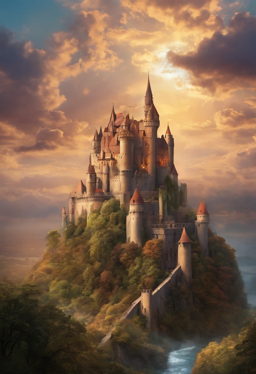 comic,A castle flying in the sky, cheio de ar