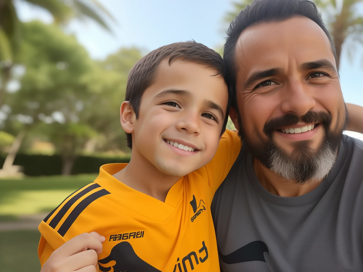 there is a man and a boy that are posing for a picture, with a , imagem de perfil, Carregado, foto de perfil, garotada, foto do perfil, Camilo GC, divertindo-se, 3 6 anos, 35 anos, 3 5 anos, imagem do avatar, Homens de 45 anos, 38 anos, Homem de 4 0 anos