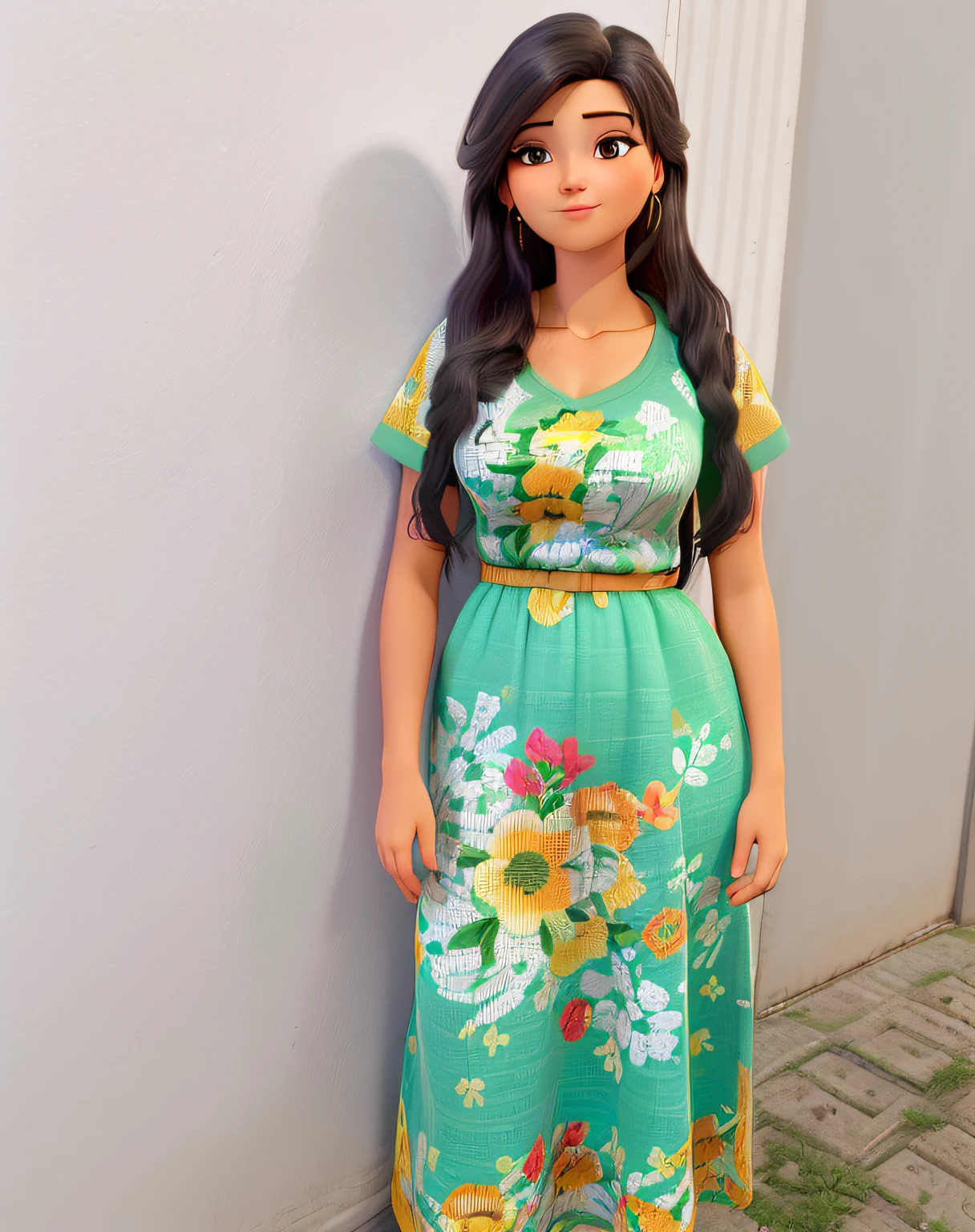 (best quality, high resolution, master part :1.3), Uma mulher bonita, figura esbelta, Cabelos castanhos escuros, camiseta, (Street in the city at night), Textura altamente detalhada do rosto e da pele, Olhos detalhados, Double eyelidm