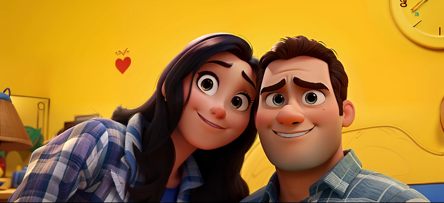 Mulher e homem estilo Disney pixar ,alta qualidade,melhor qualidade