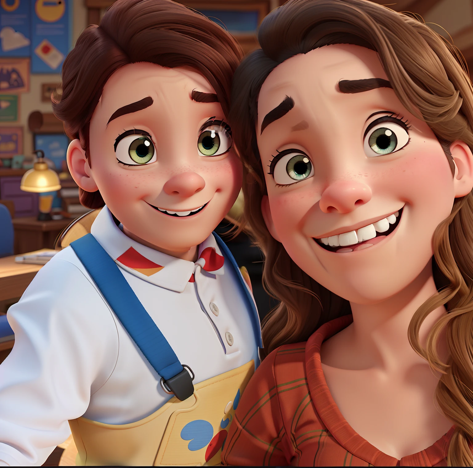 A Disney Pixar-style poster