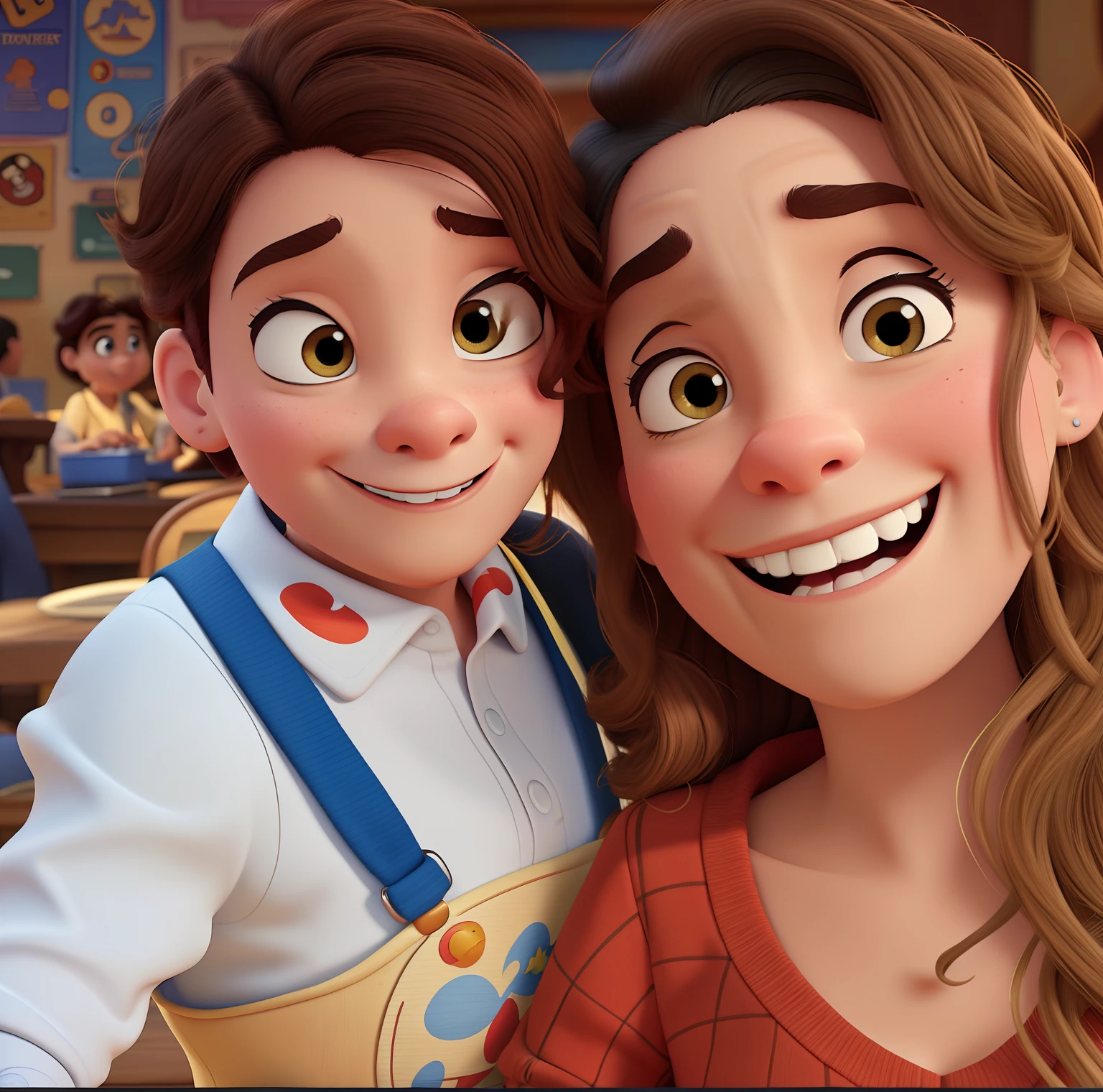 A Disney Pixar-style poster