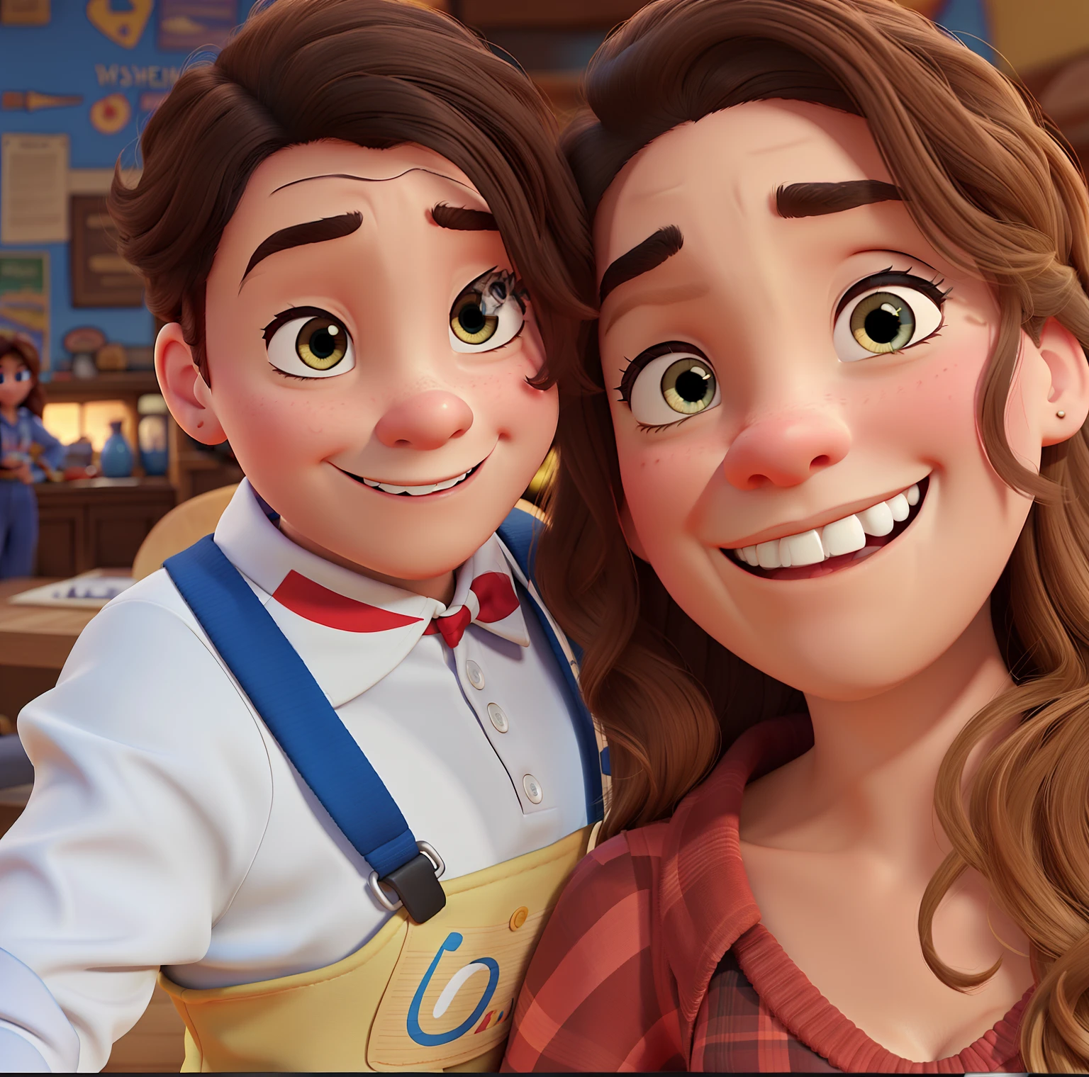 A Disney Pixar-style poster