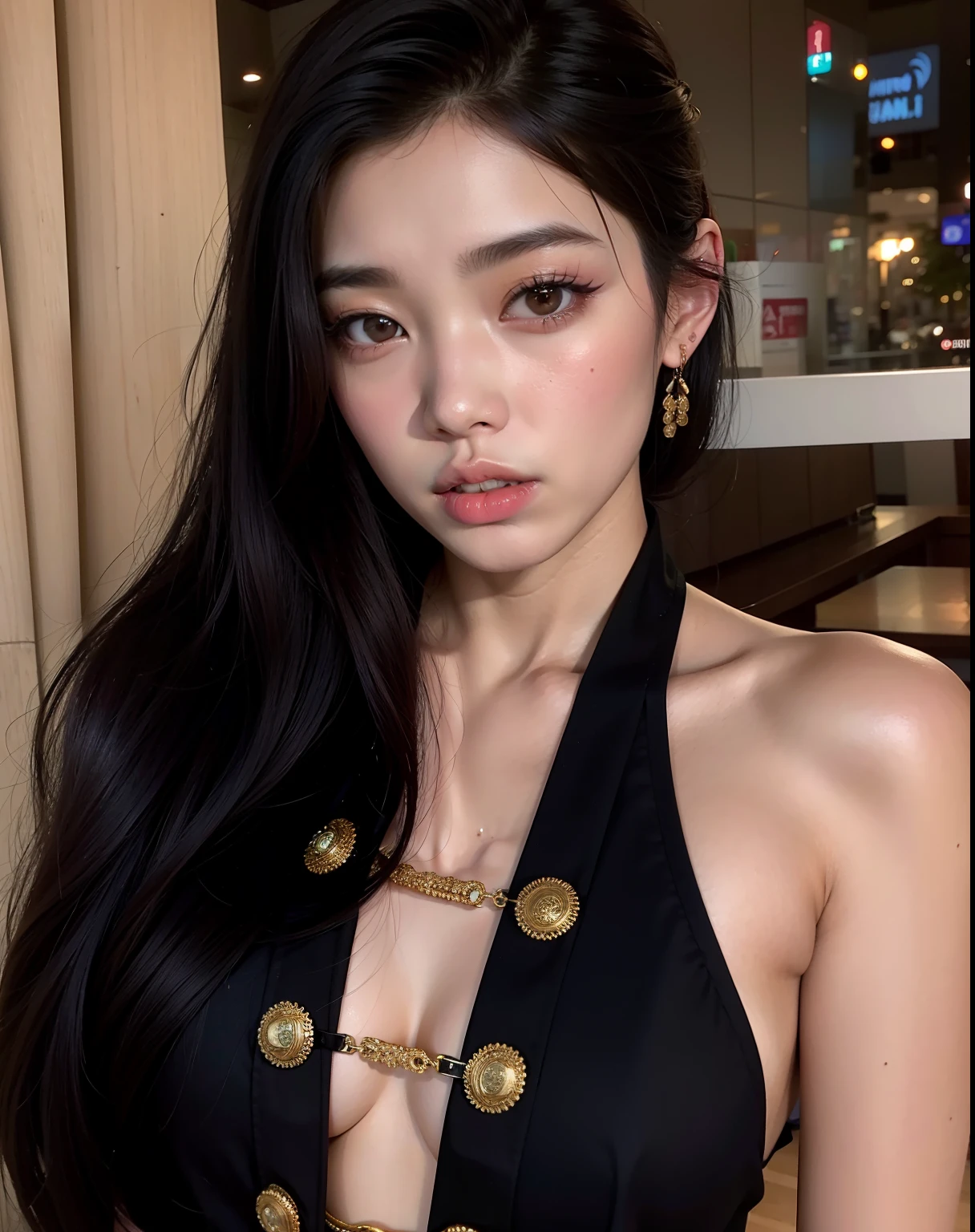 Asian woman araffed in a black dress posing for a photo, Heonhwa Choe, Gongbi, Mulher sul-coreana bonita, TaeJune Kim, Jinyoung Canela, linda mulher coreana jovem, Hwang SE - EM, coreana, mulher coreana jovem bonita, Xision Wu, Lulu Chen, Retrato de Jossi de Blackpink, Seseon Yoon
