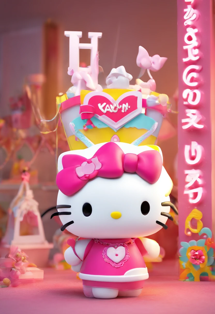 hello kitty holding the name kalli