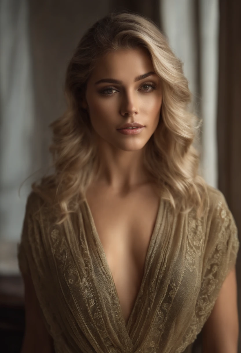 highest qualityr,Obra maestra 8K,超A high resolution,,Foto RAW,22-year-old Eastern European woman,UE,una rubia,Symmetrical hairstyle,super beauty,((Super realistic details)),sombra,en 8K,Detalles muy intrincados,Luz realista,Tendencias de CGSoation,Hermosos ojos,ojos radiantes,neon details,Alta calidad de imagen de fondo,Full body depiction,,Symmetrical hairstyle with movement,((ecstatic look)),(Boca abierta descuidada),dormitorio,cama,Enrojecida,(Camisa mojada),((Camisa qUE oculta los hombros:1.5)),(Is sleeping),Desde arriba,(piel mojada),