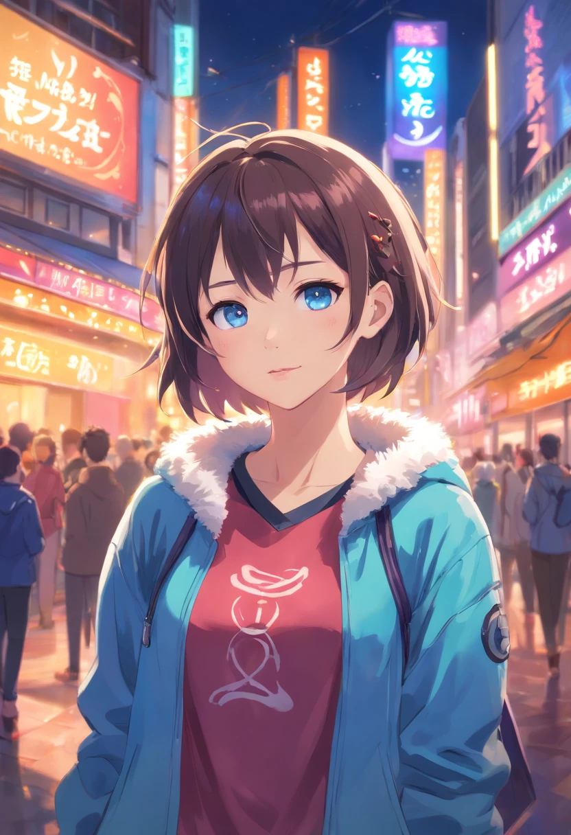 (Masterpiece:1.3), (Best quality:1.2),(2d:1.0), (anime:1.0), (illustration:1.0), (nerveux:1.2), (Nuit_environnement), (night club), (clair, Brillant:0.8), (impasto:1.1), (Ultra-detailed:1.0) (1boy, seulement), (humanity_Femelles_Renards:1.2), berger australien mini, blue eyes, cute, fluffy