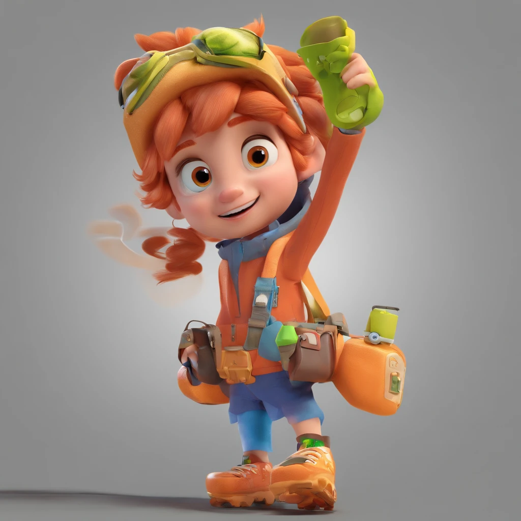 Criar um personagem estilo Pixar baseado na imagem anexada