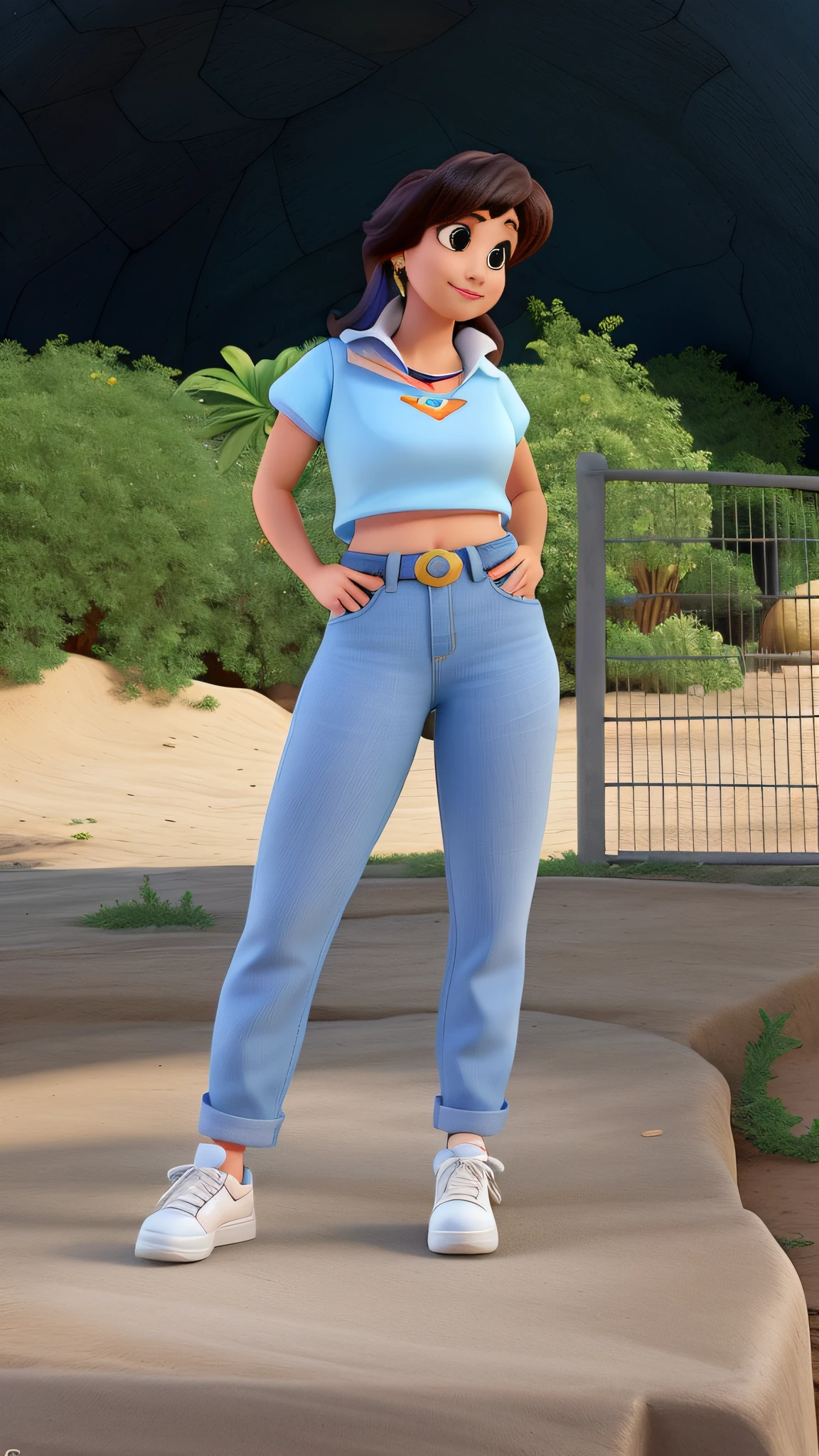 Uma mulher estilo Disney Pixar, alta qualidade, melhor qualidade