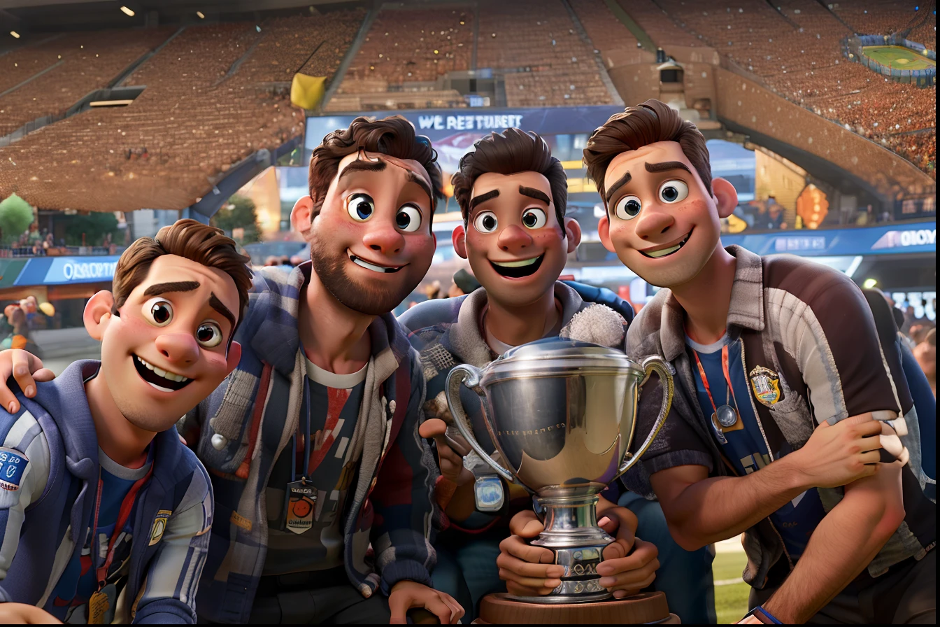 Libertadores Champion, imagem em ultra qualidade, obra prima de qualidade, estilo personagem Disney pixar